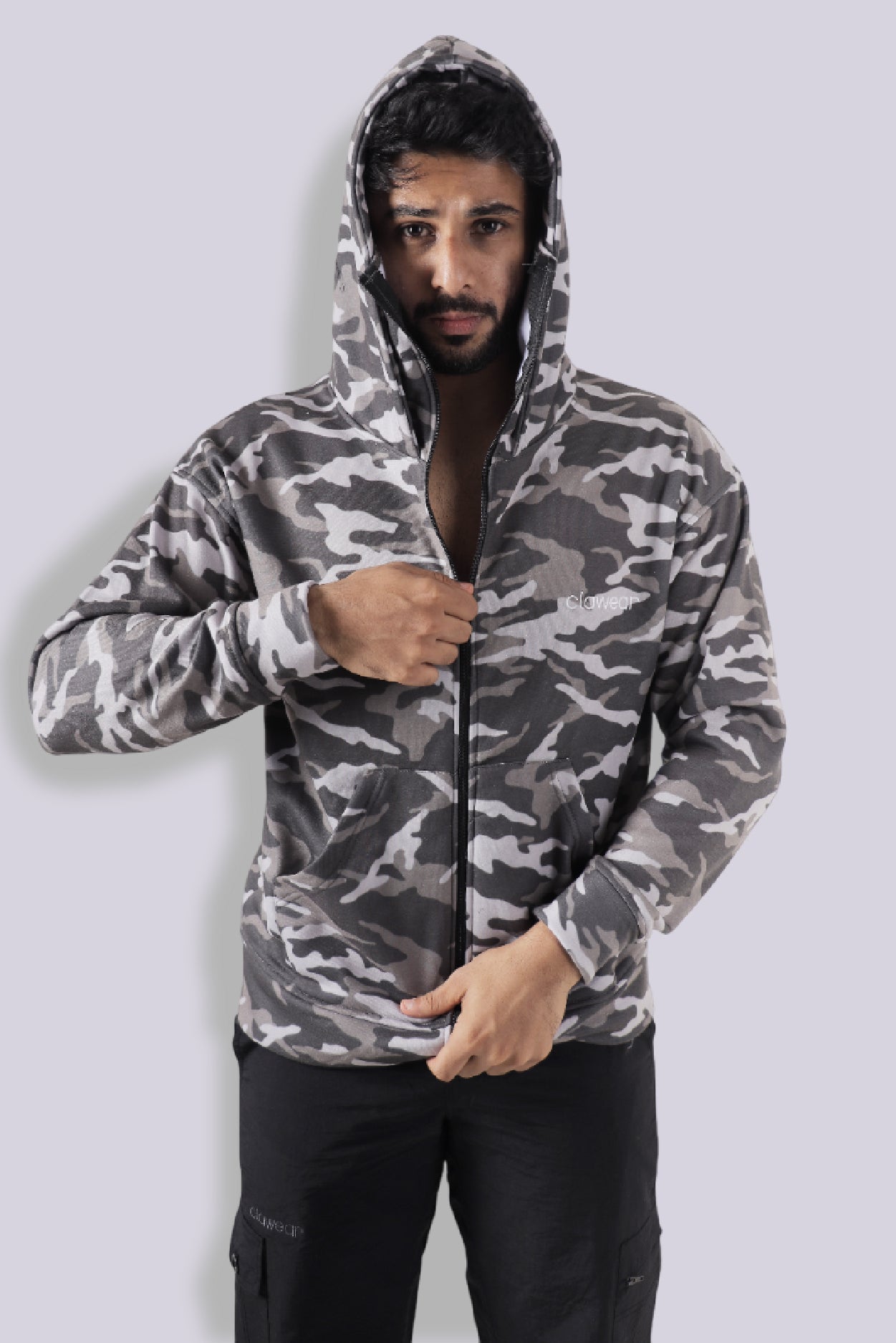 K2 Double Hooded Jacket - Green Camo