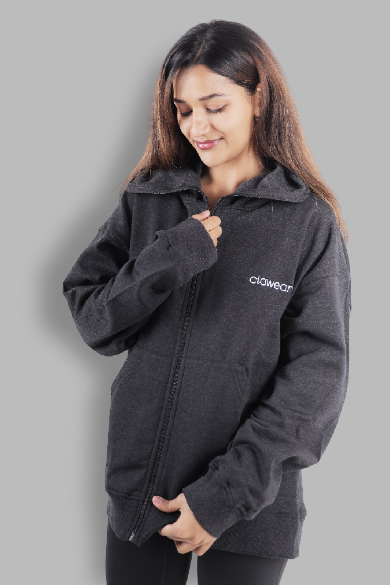 K2 Double Hooded Jacket - Grey