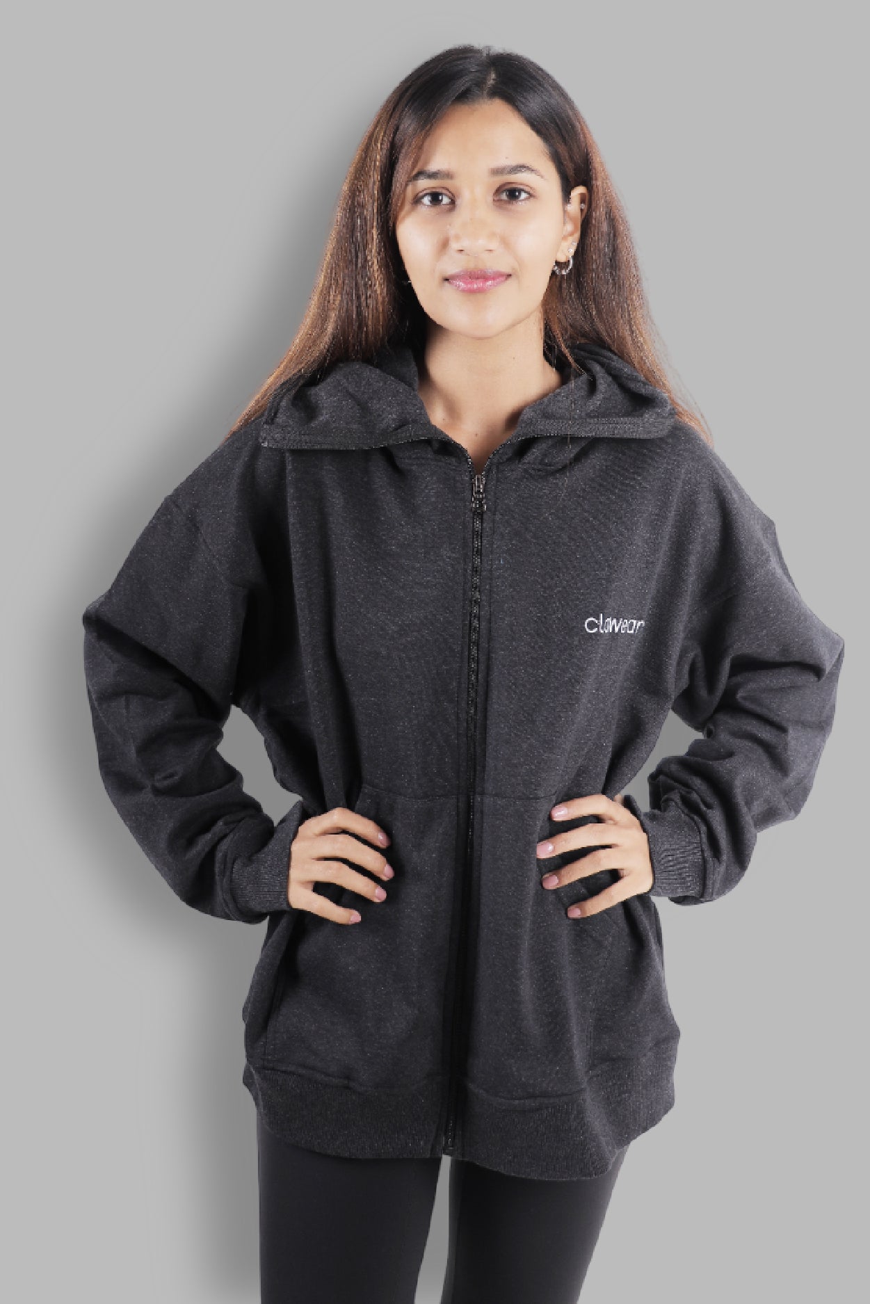 K2 Double Hooded Jacket - Grey
