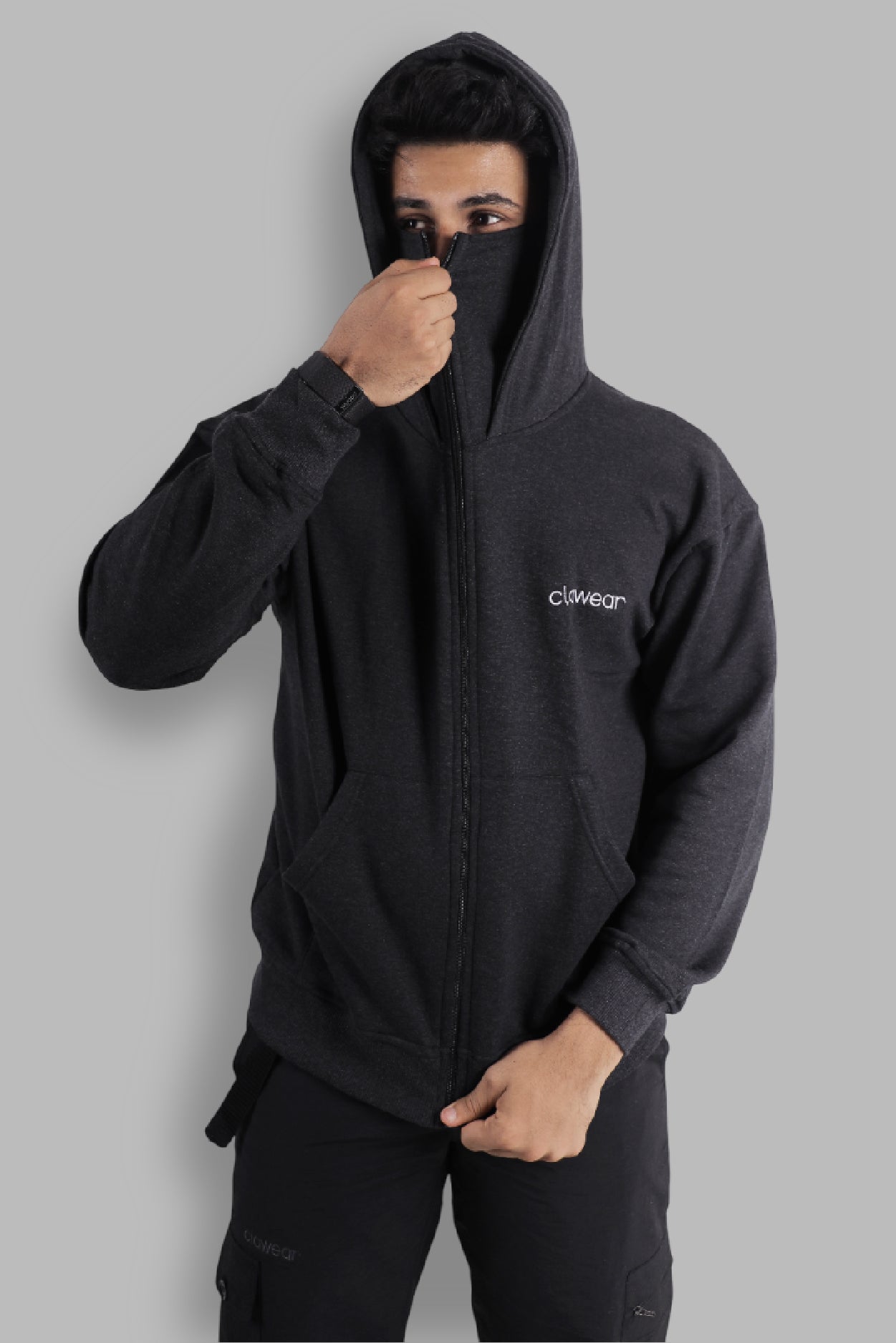 K2 Double Hooded Jacket - Grey