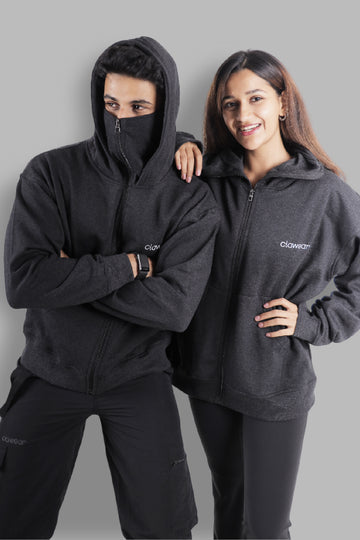 K2 Double Hooded Jacket - Grey