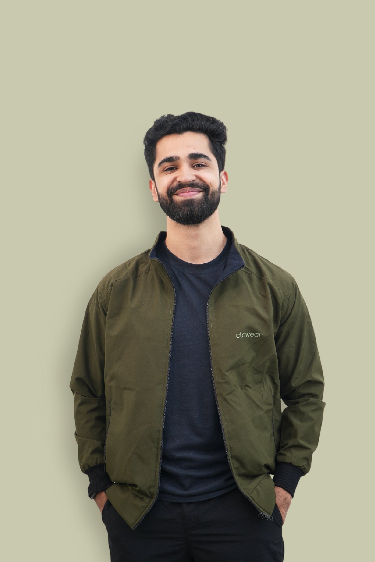 Kanha Reversible Unisex Jacket - Green/Blue