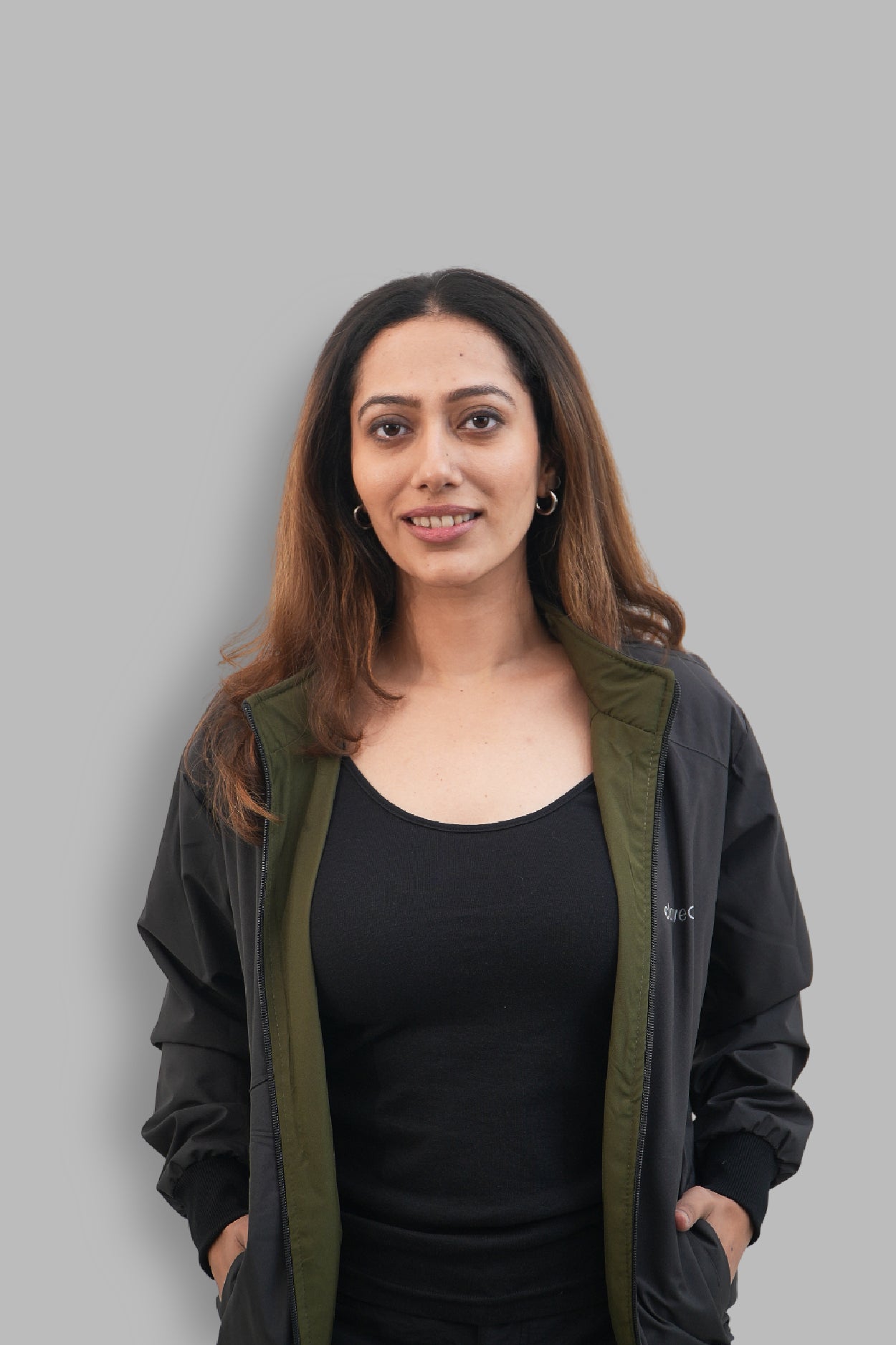 Kanha Reversible Unisex Jacket - Green/Light Grey