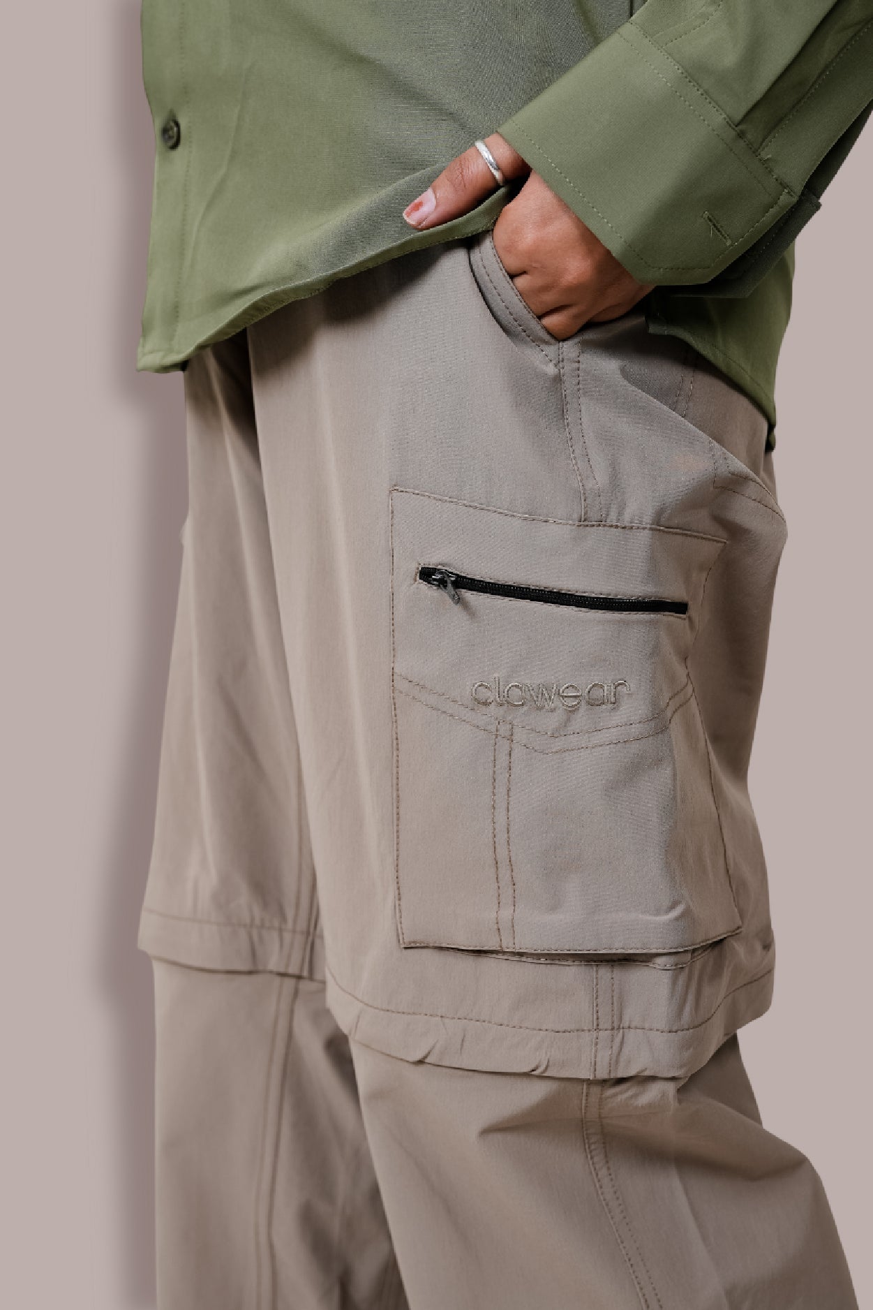 Kuno Convertibe Cargo Pants - Beige