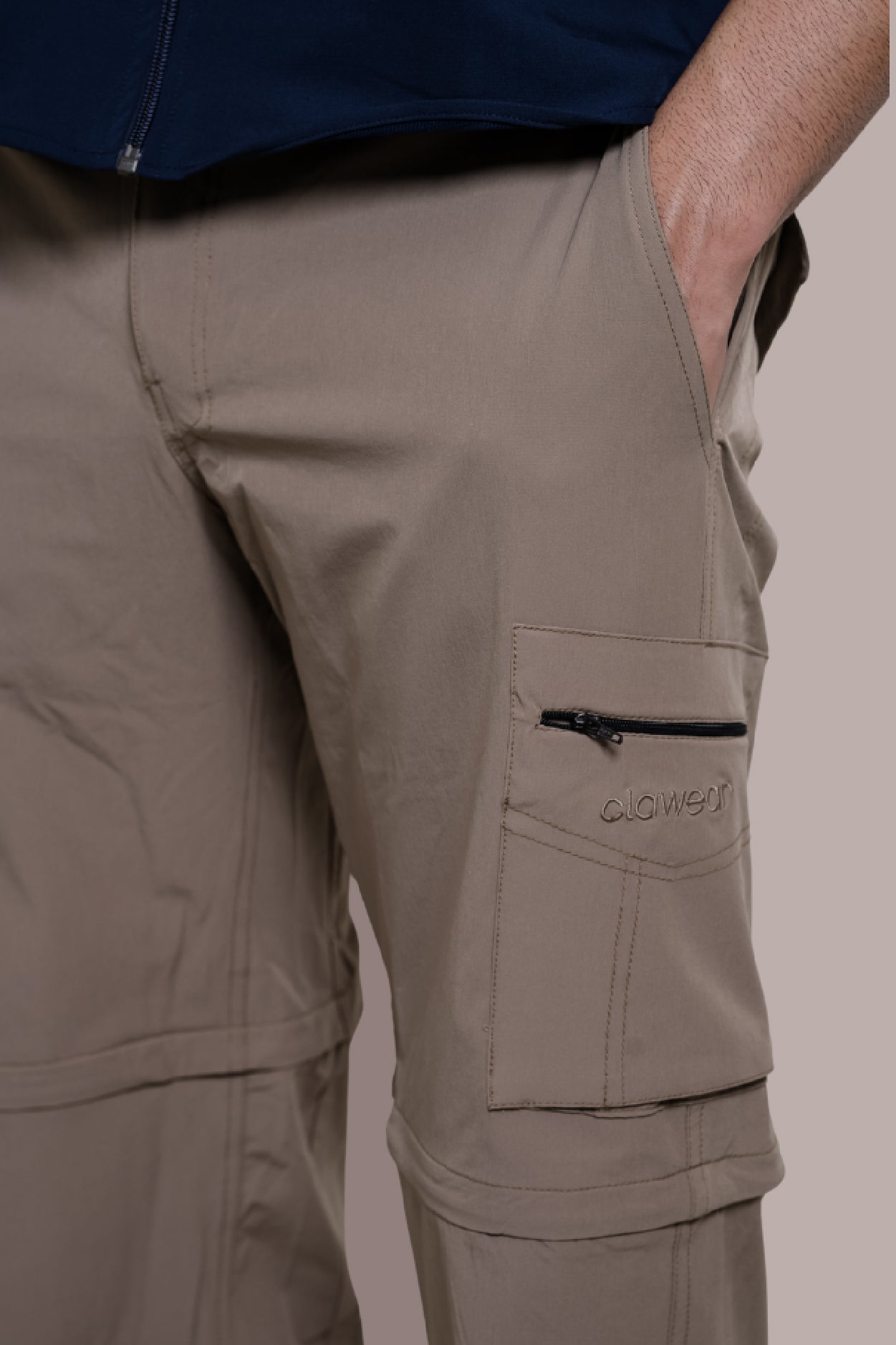 Kuno Convertibe Cargo Pants - Beige