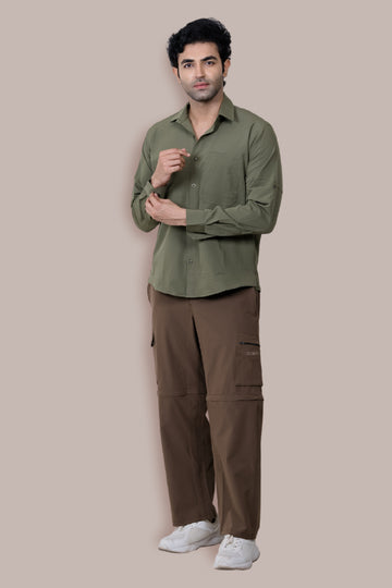 Kuno Convertibe Cargo Pants - Brown
