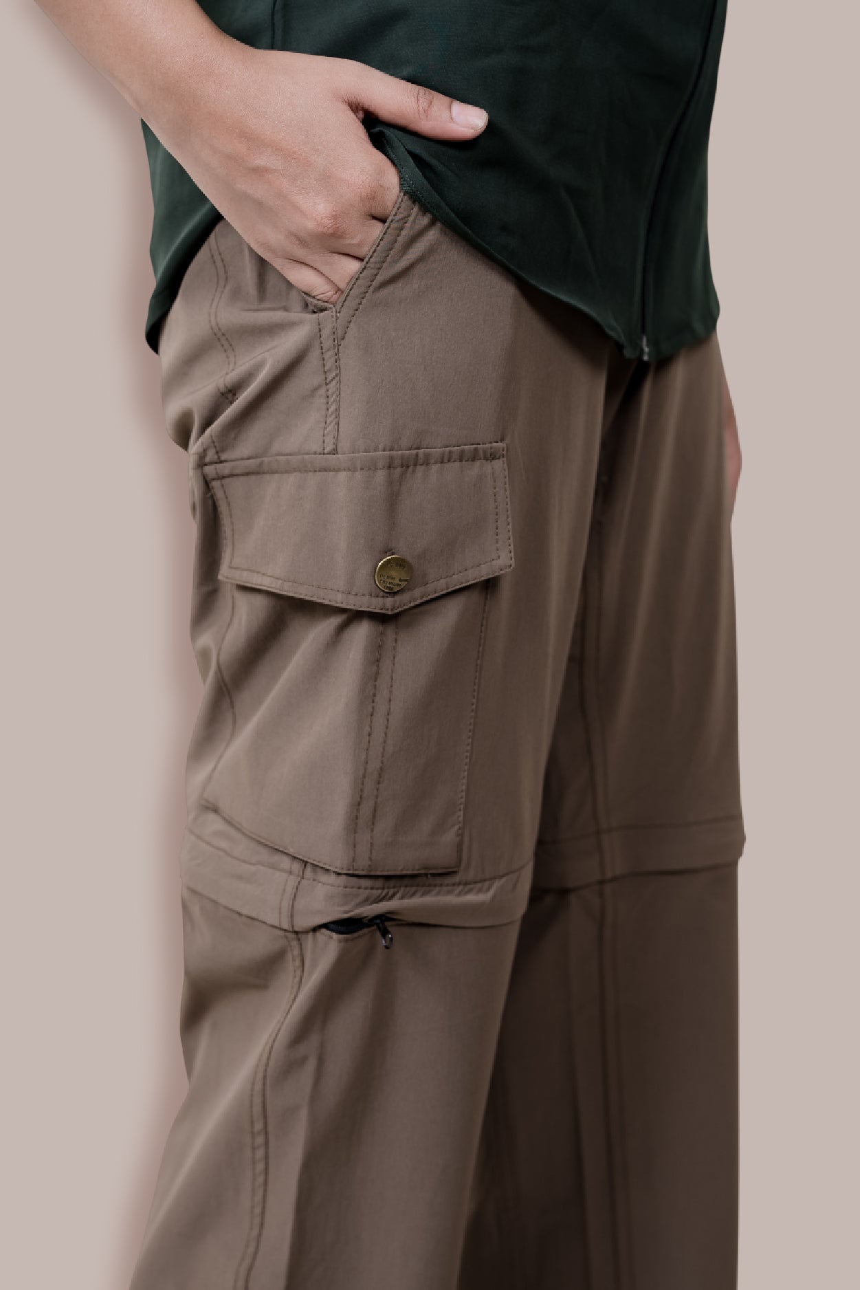 Kuno Convertibe Cargo Pants - Brown