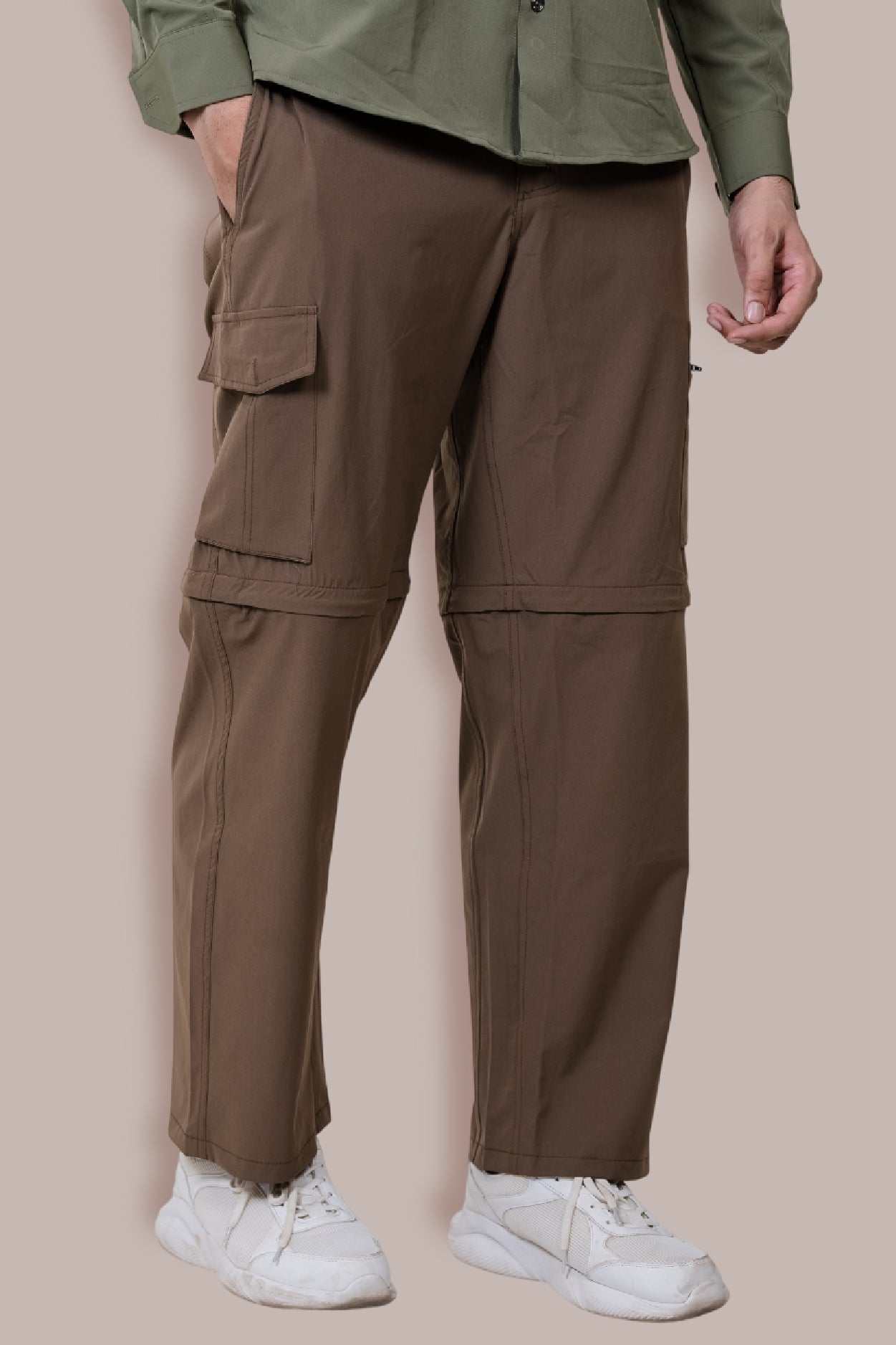 Kuno Convertibe Cargo Pants - Brown