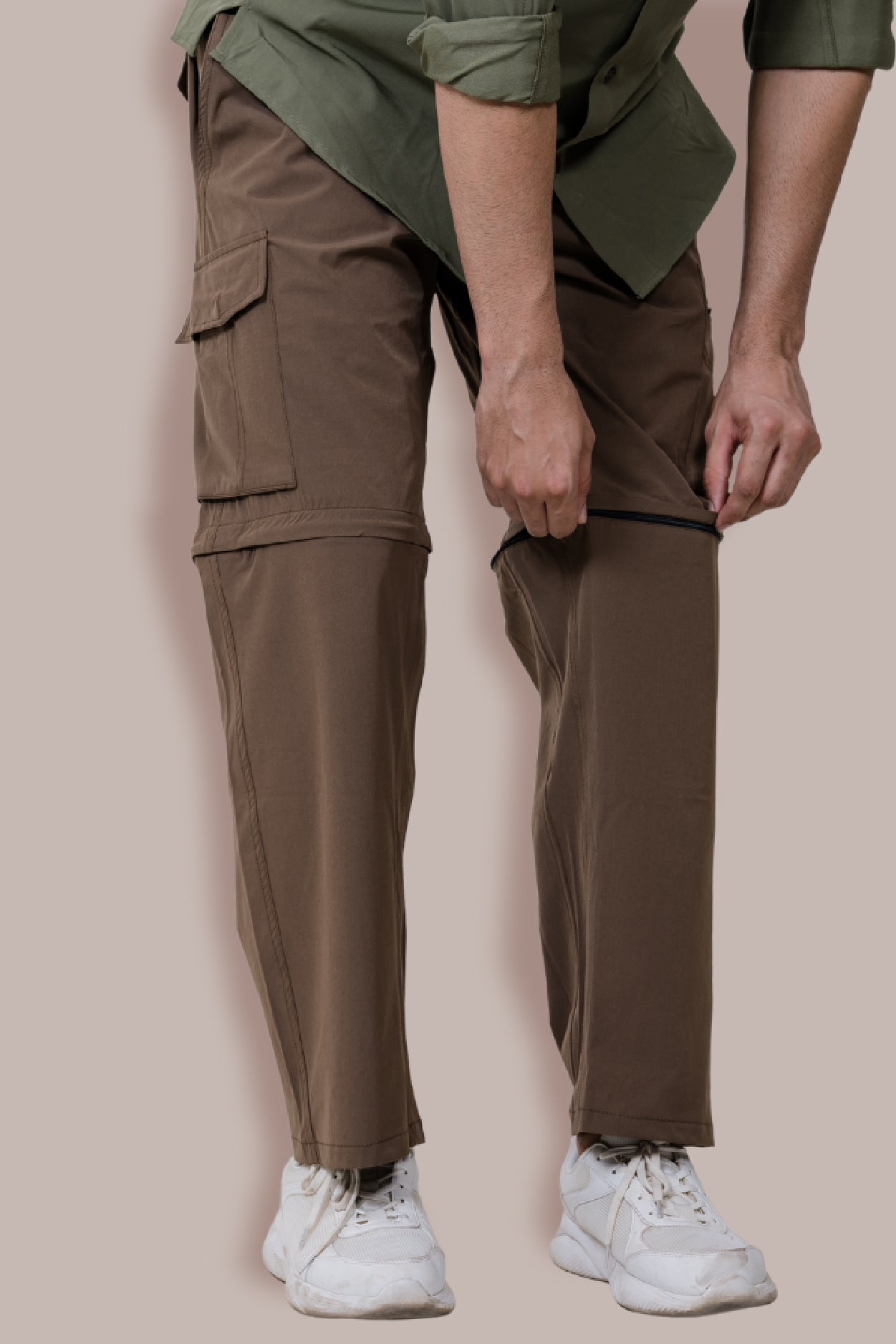 Kuno Convertibe Cargo Pants - Brown