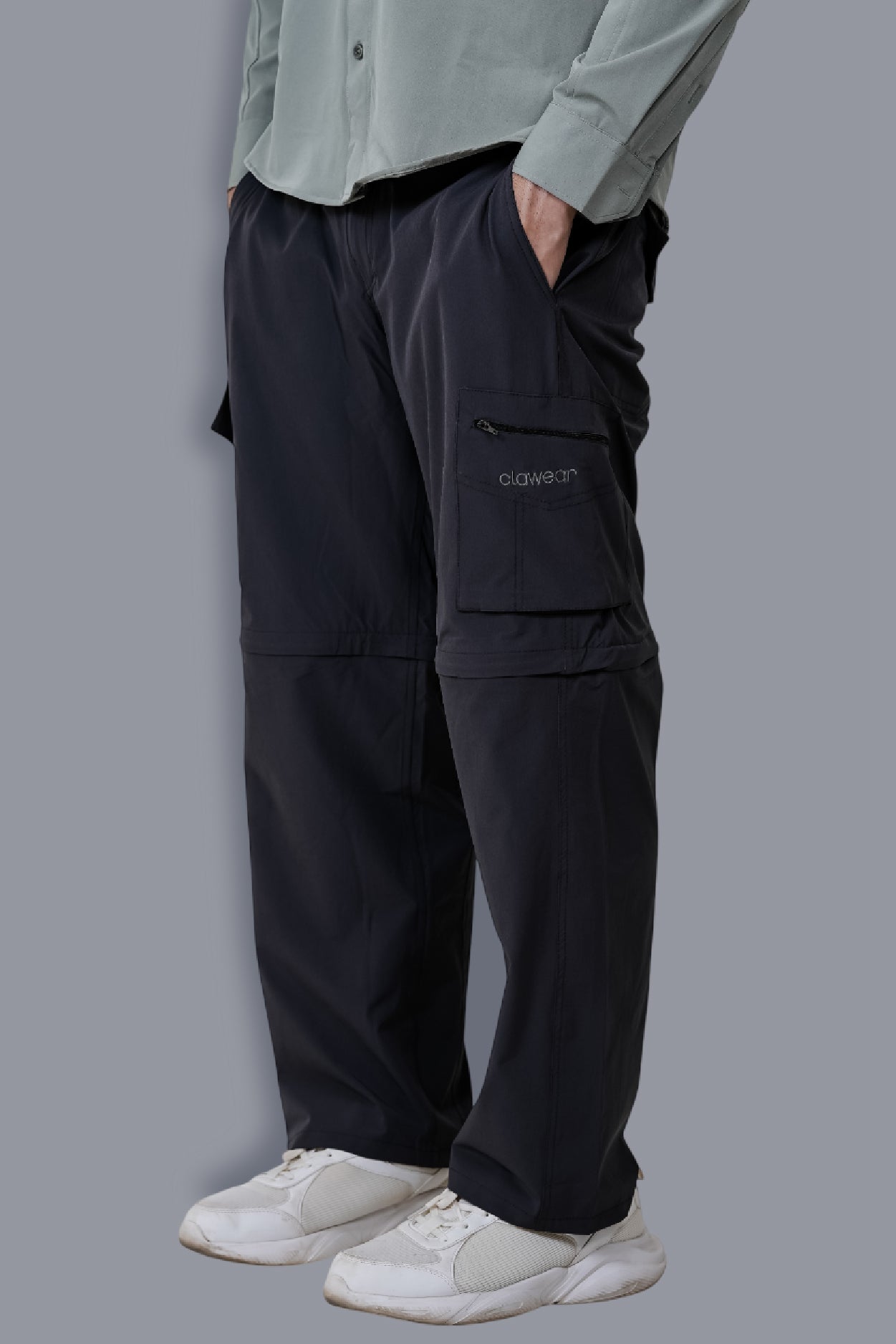 Kuno Convertibe Cargo Pants - Dark Gray