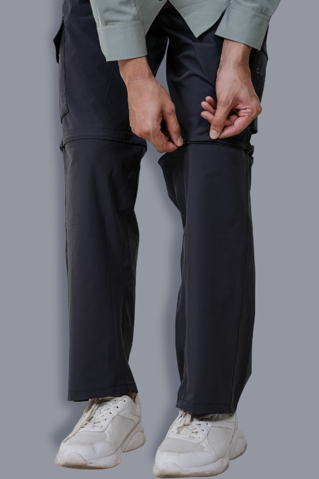 Kuno Convertibe Cargo Pants - Dark Gray