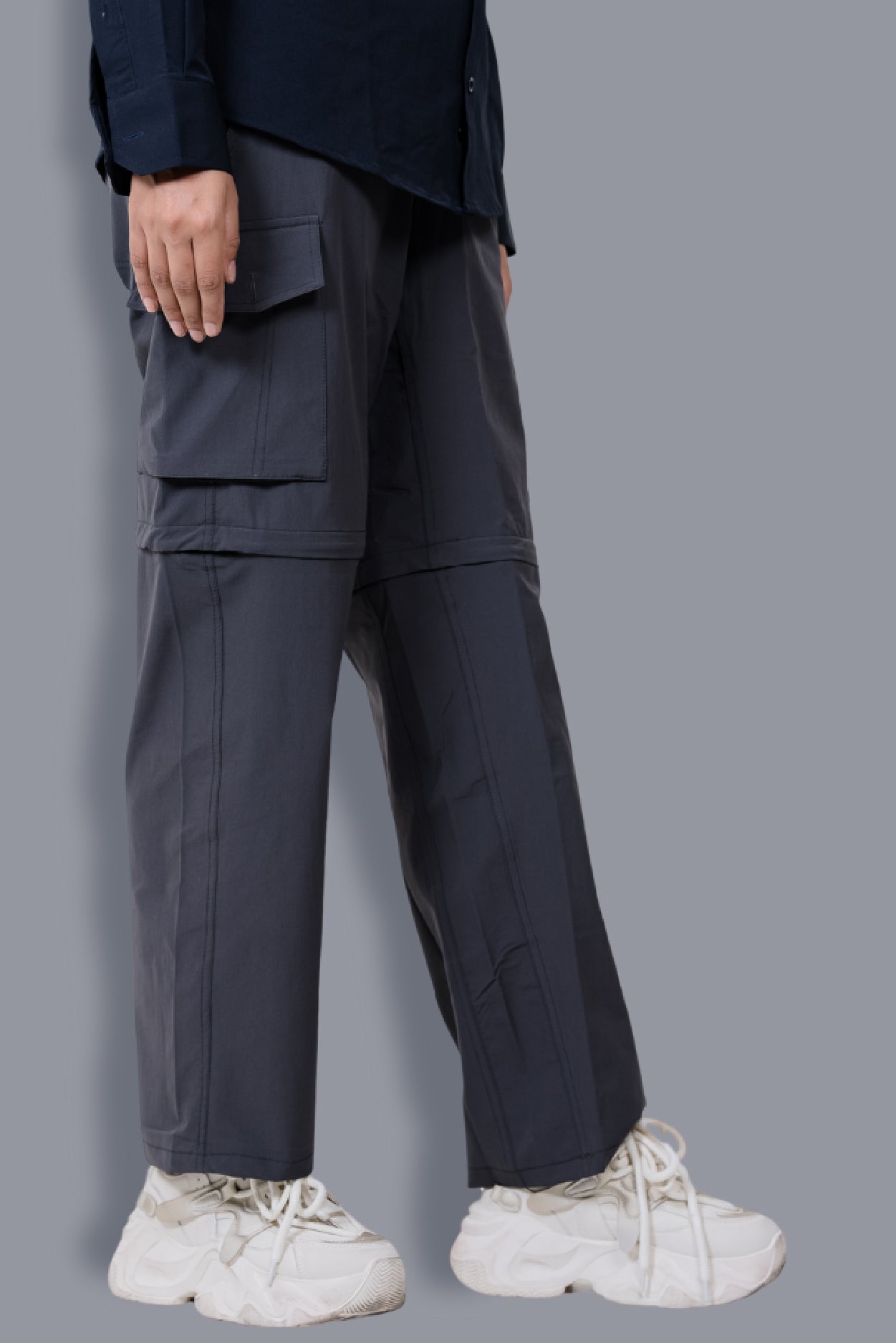 Kuno Convertibe Cargo Pants - Dark Gray
