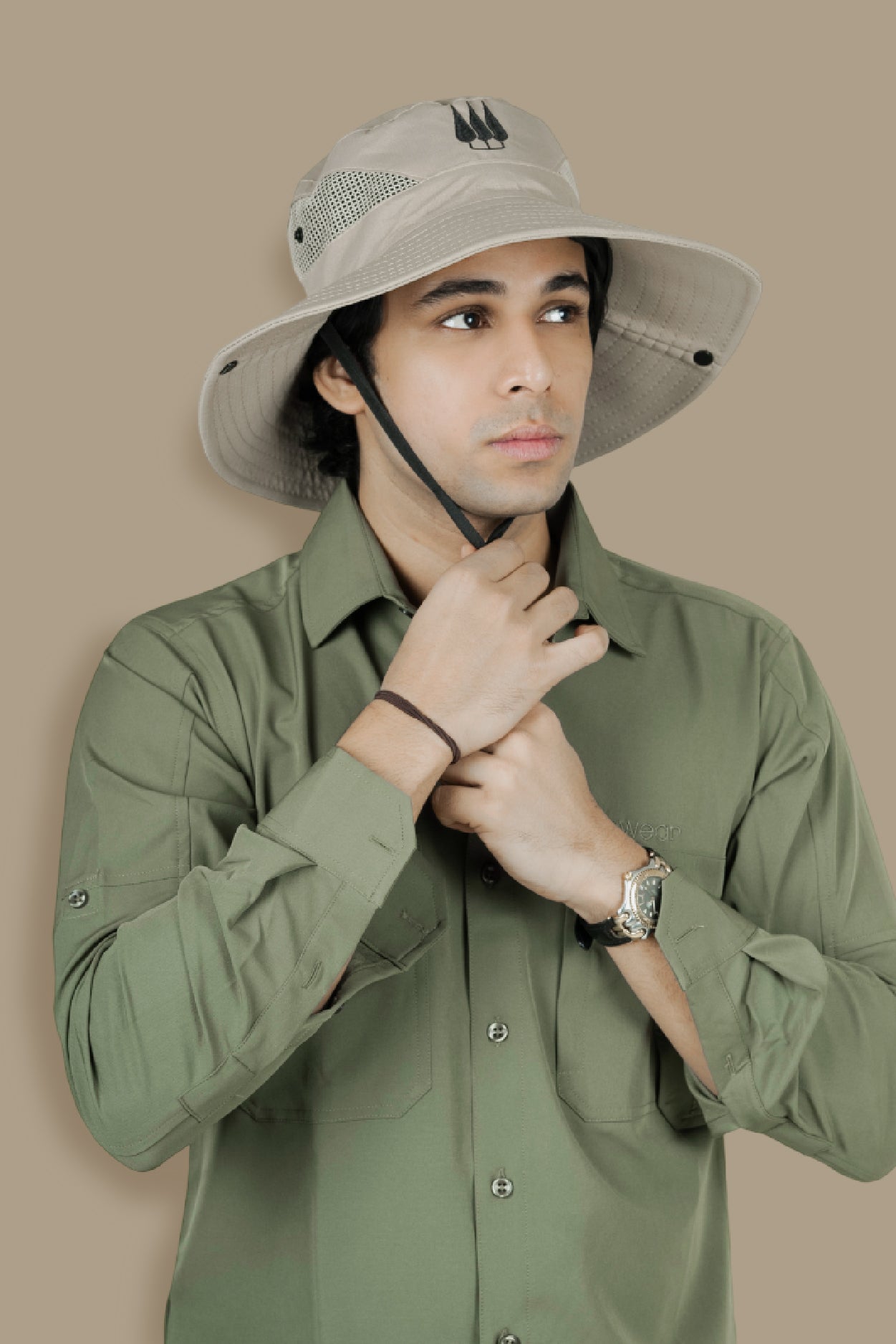 Mahogany Sun Hat - Beige