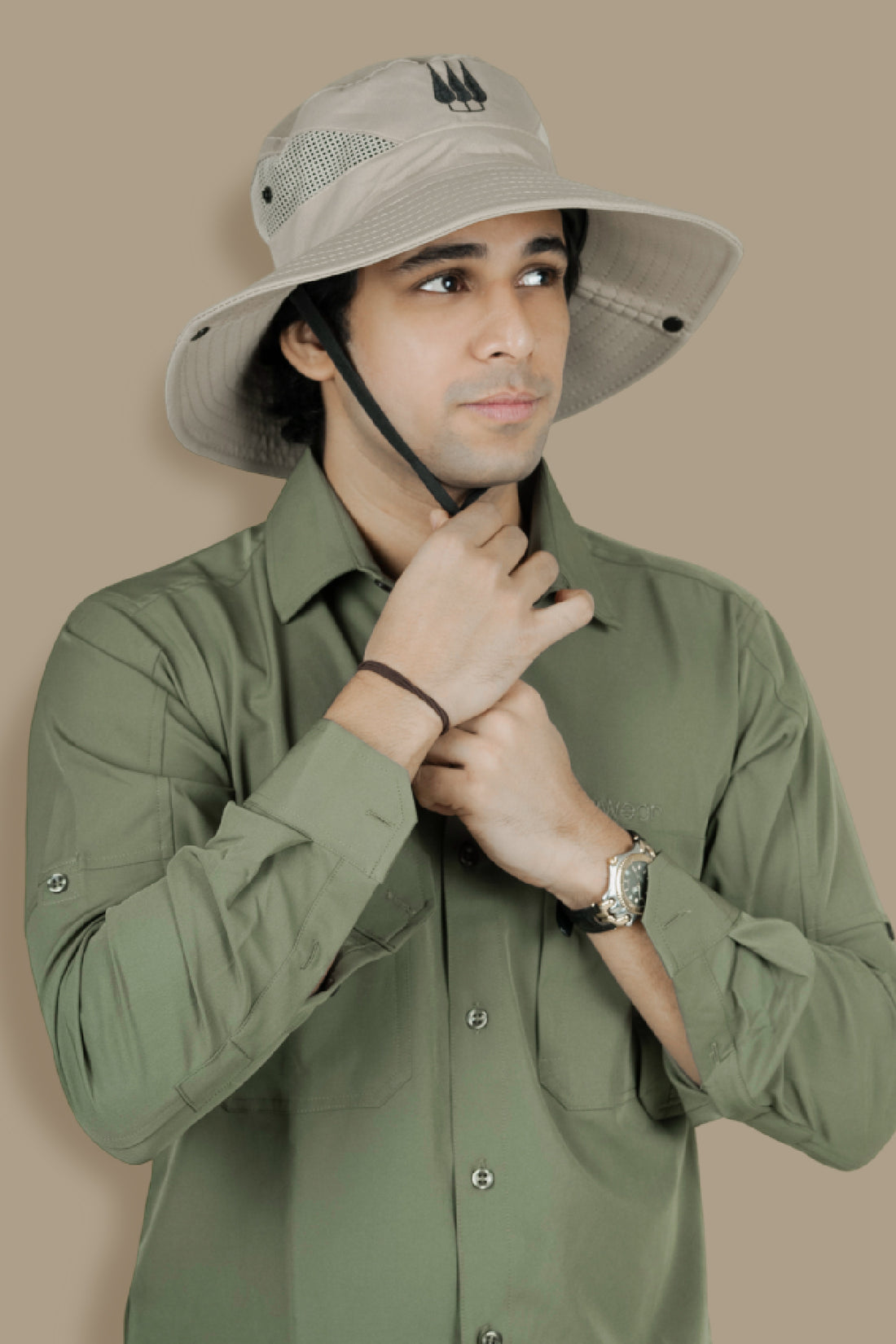 Mahogany Sun Hat - Beige