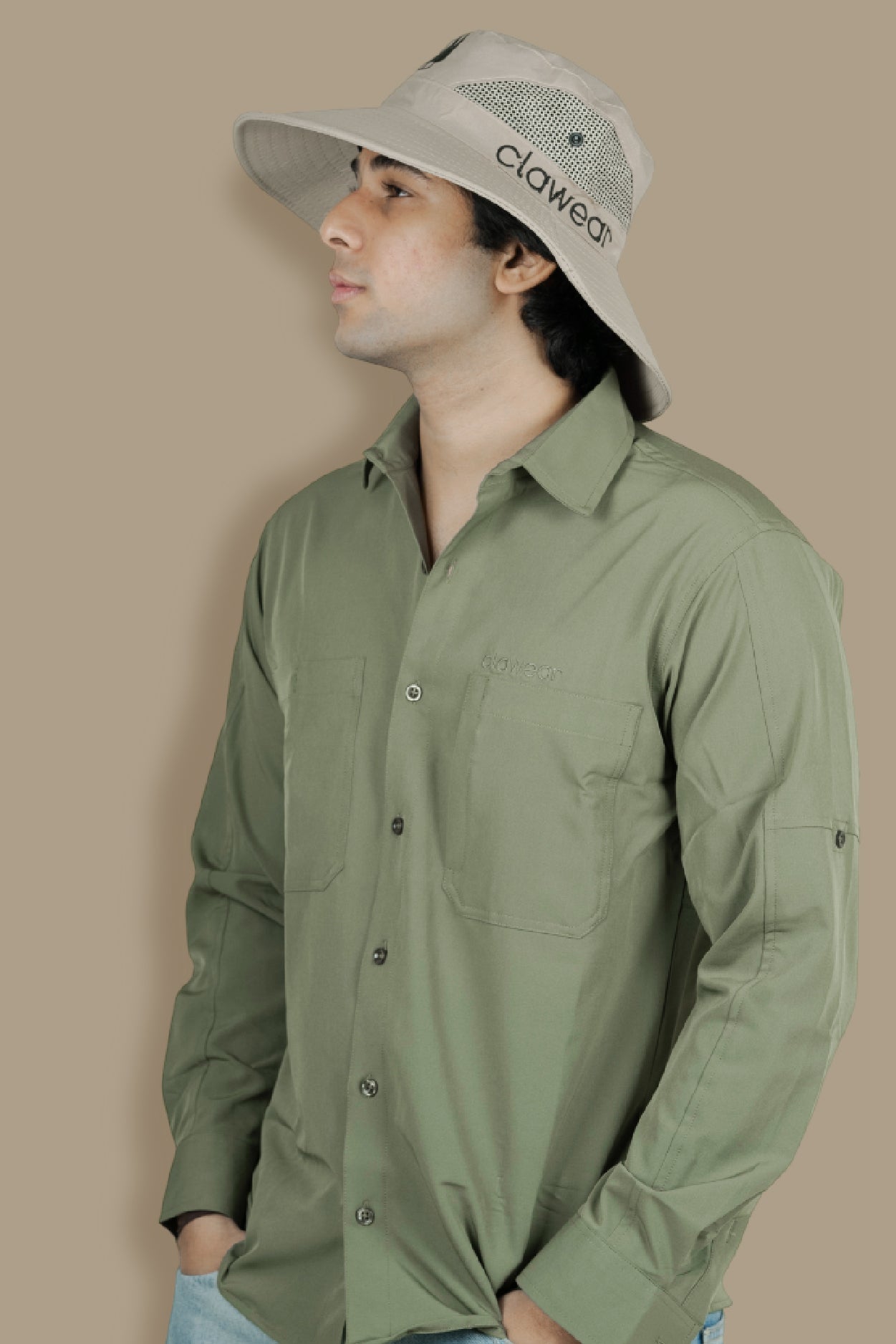 Mahogany Sun Hat - Beige