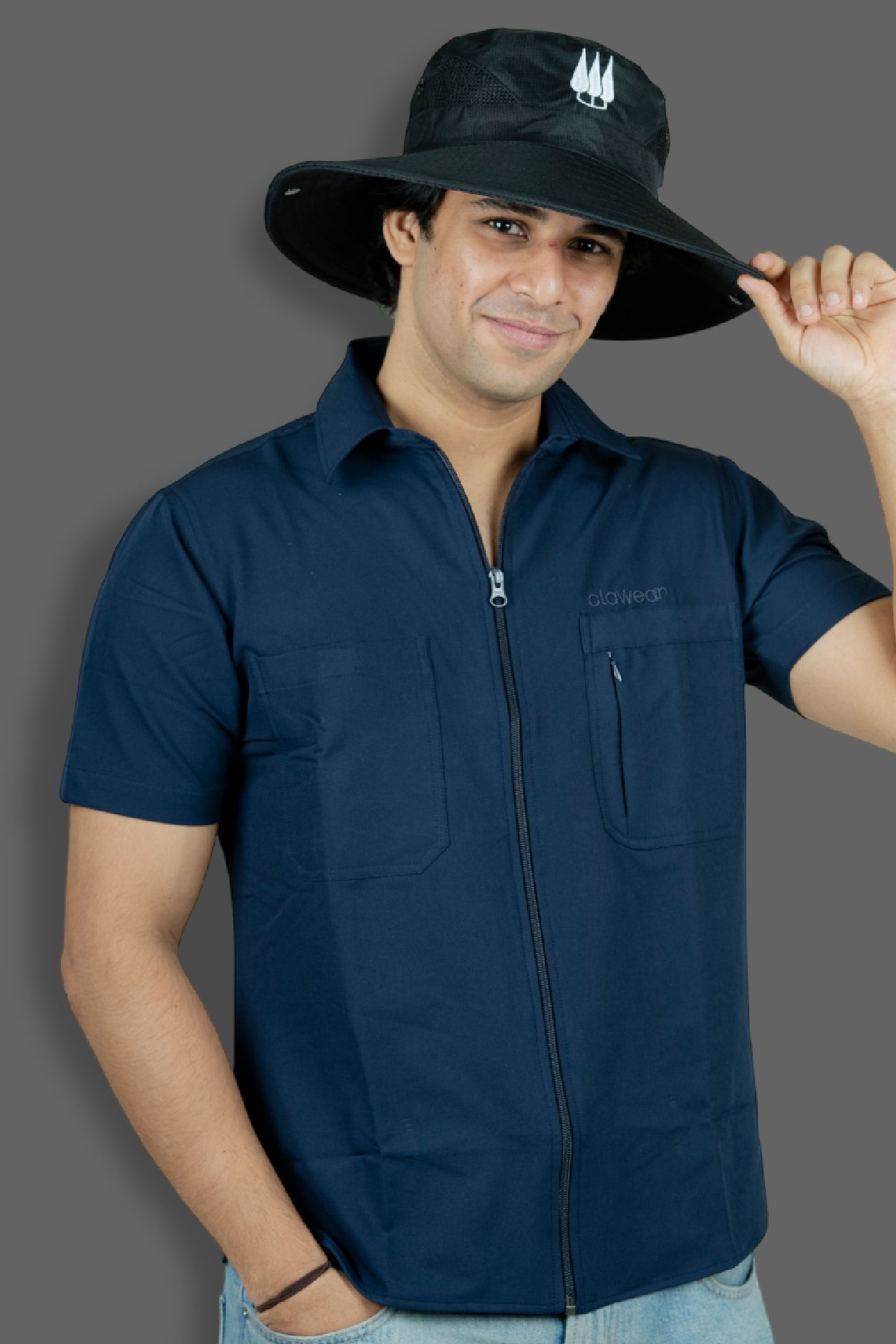 Mahogany Sun Hat - Black