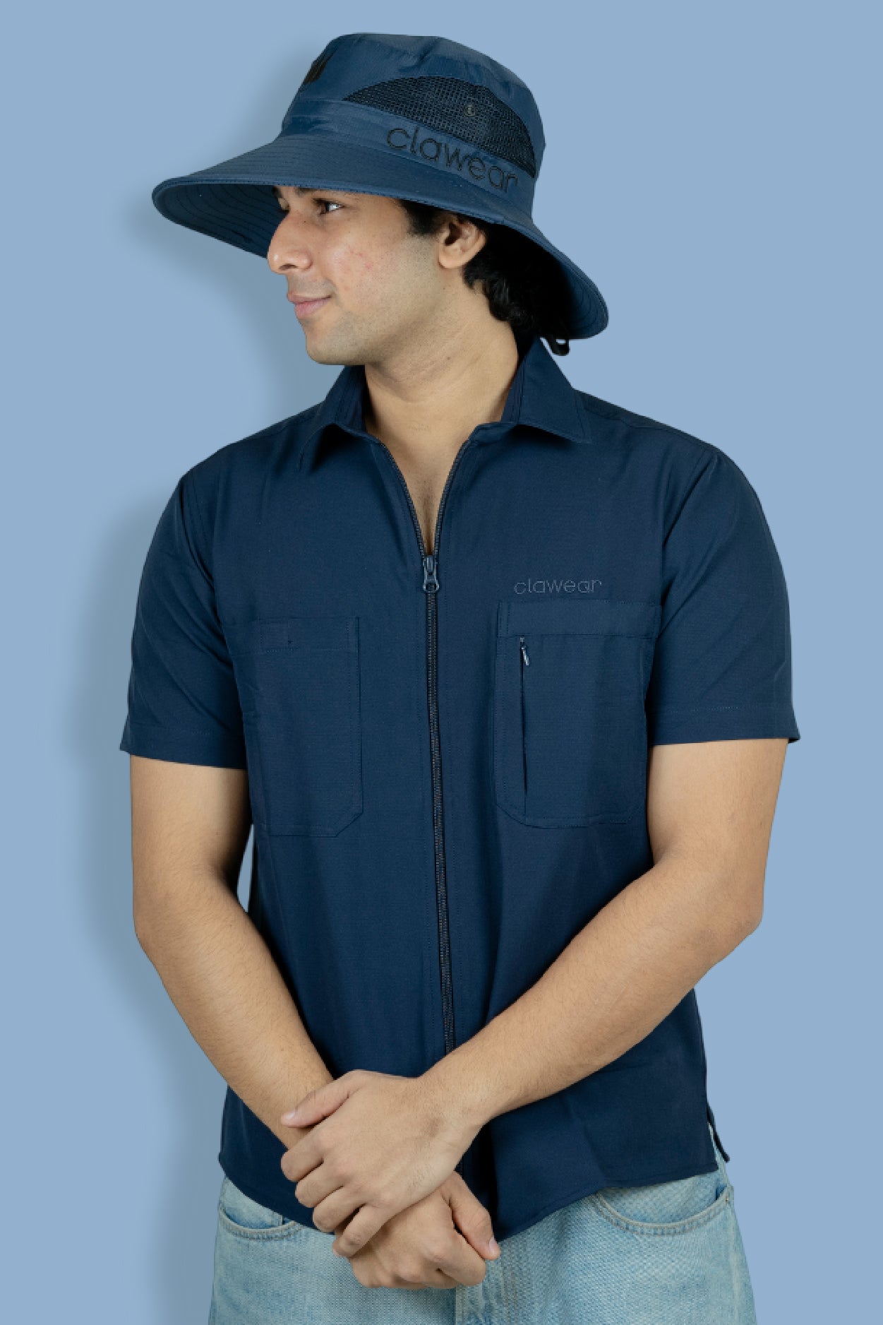 Mahogany Sun Hat - Navy Blue