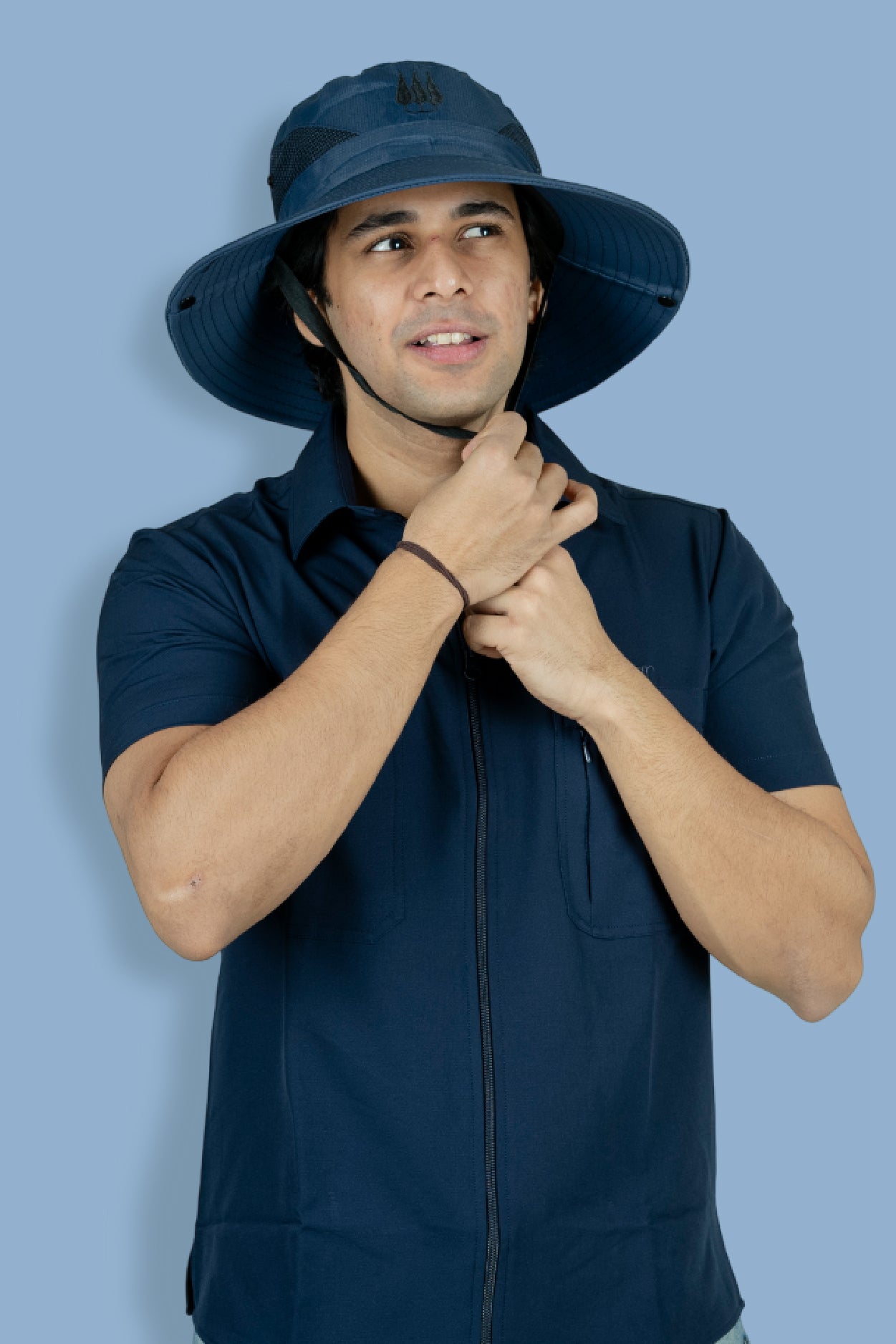 Mahogany Sun Hat - Navy Blue