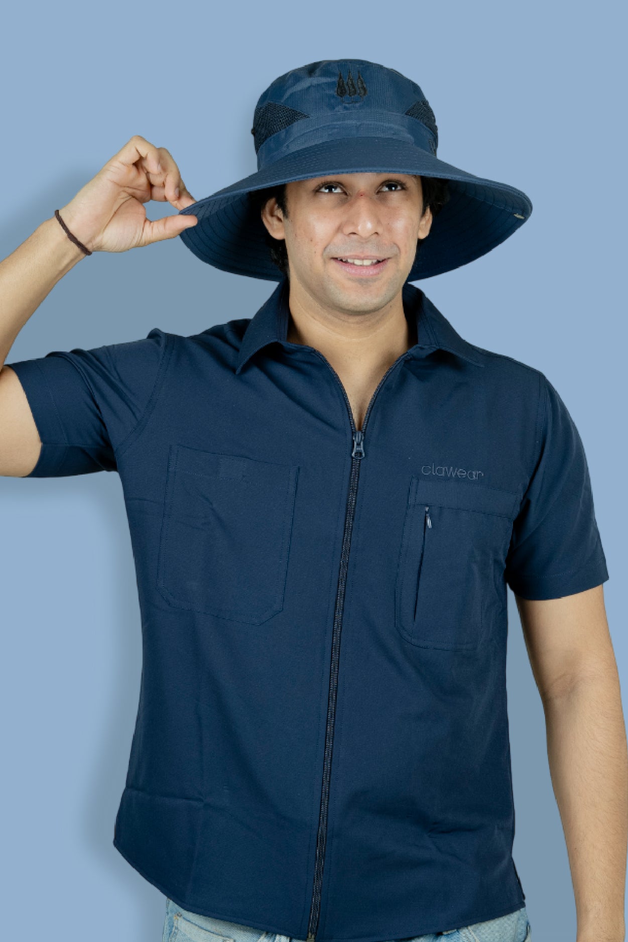 Mahogany Sun Hat - Navy Blue