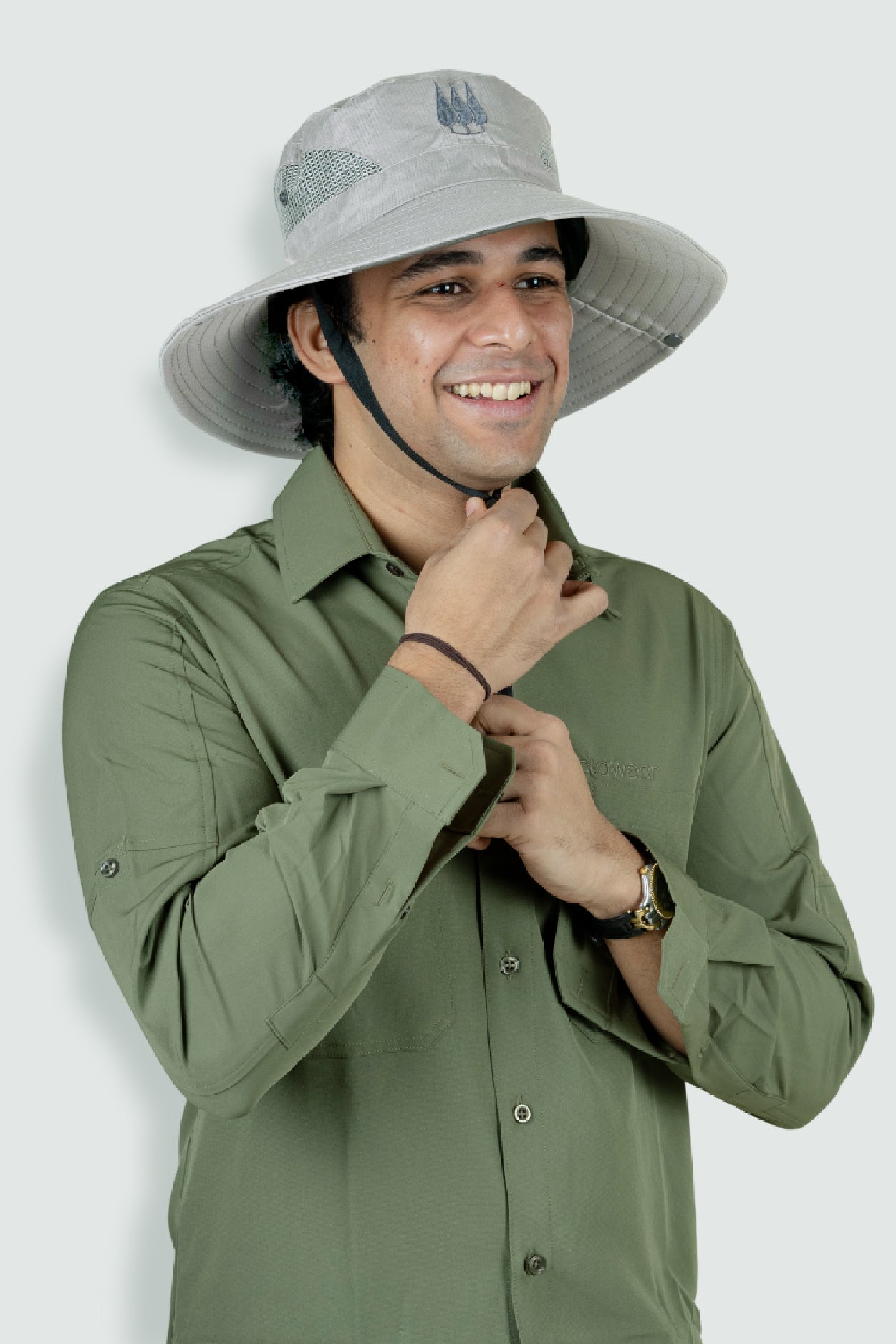 Mahogany Sun Hat - Grey