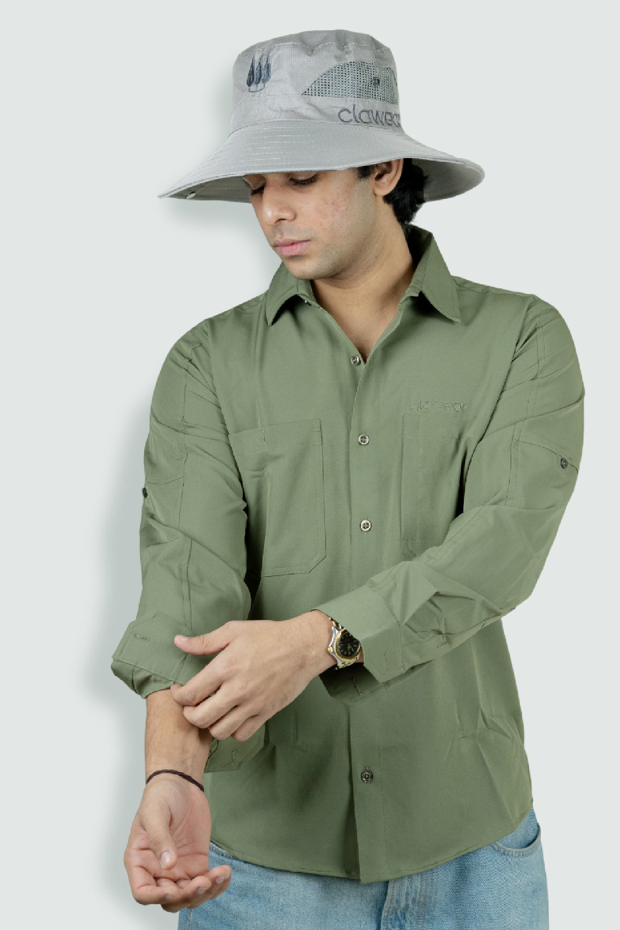Mahogany Sun Hat - Grey