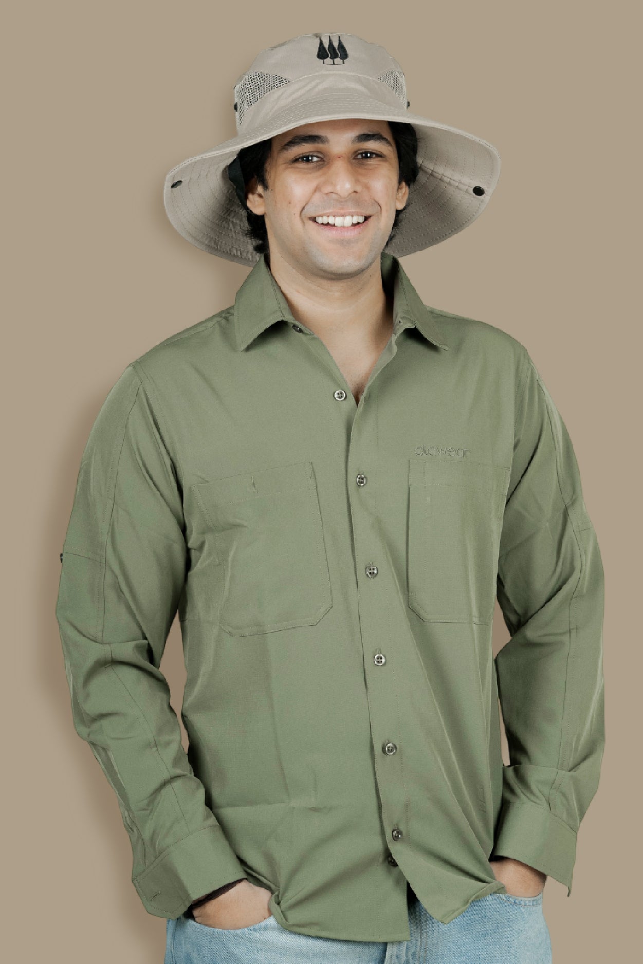 Mahogany Sun Hat - Beige