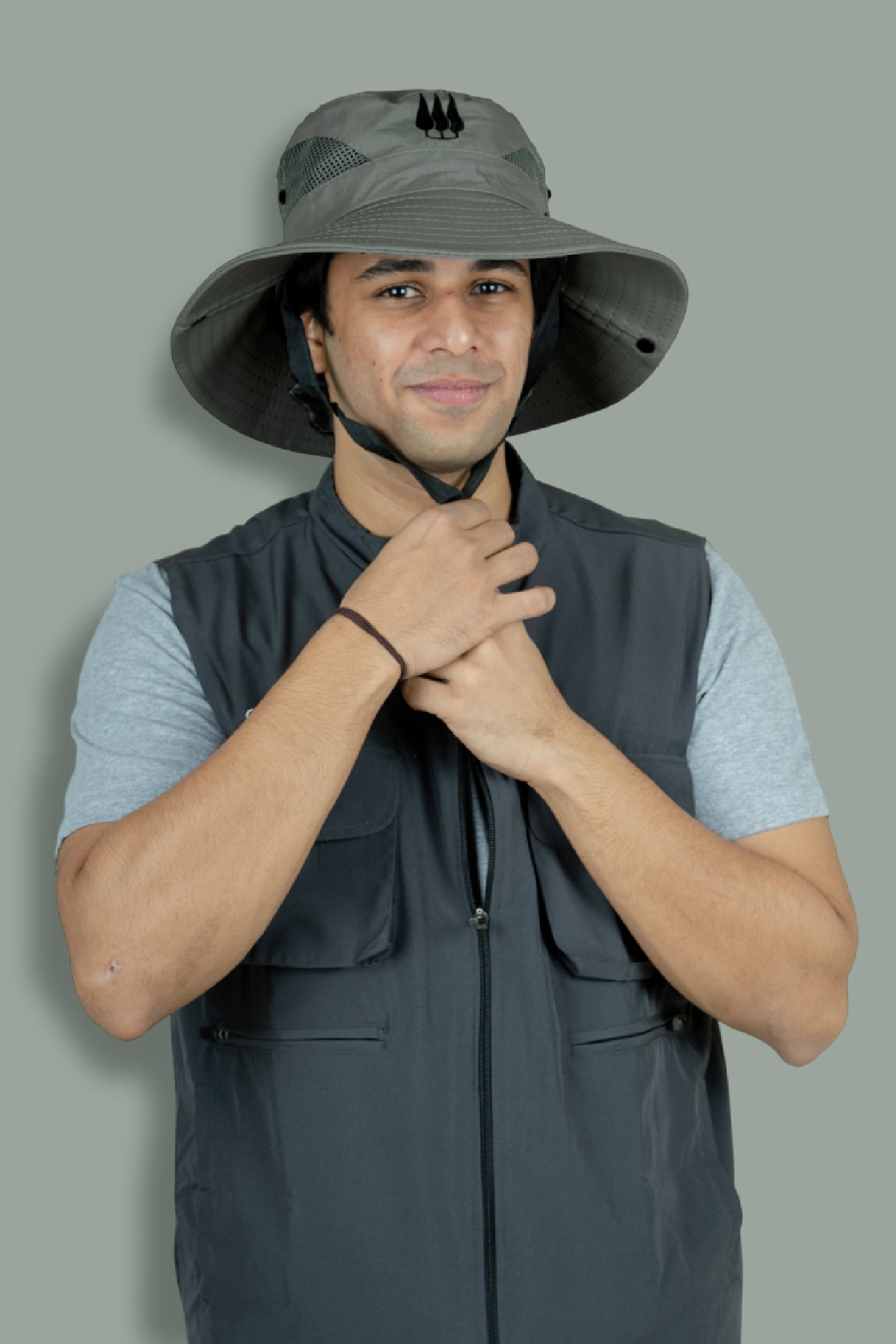 Mahogany Sun Hat - Olive Green