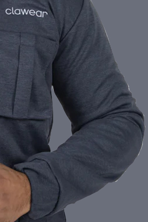 Manas Unisex Utility Jacket - Gray