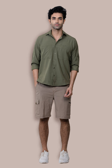 Mara Cargo Shorts - Beige