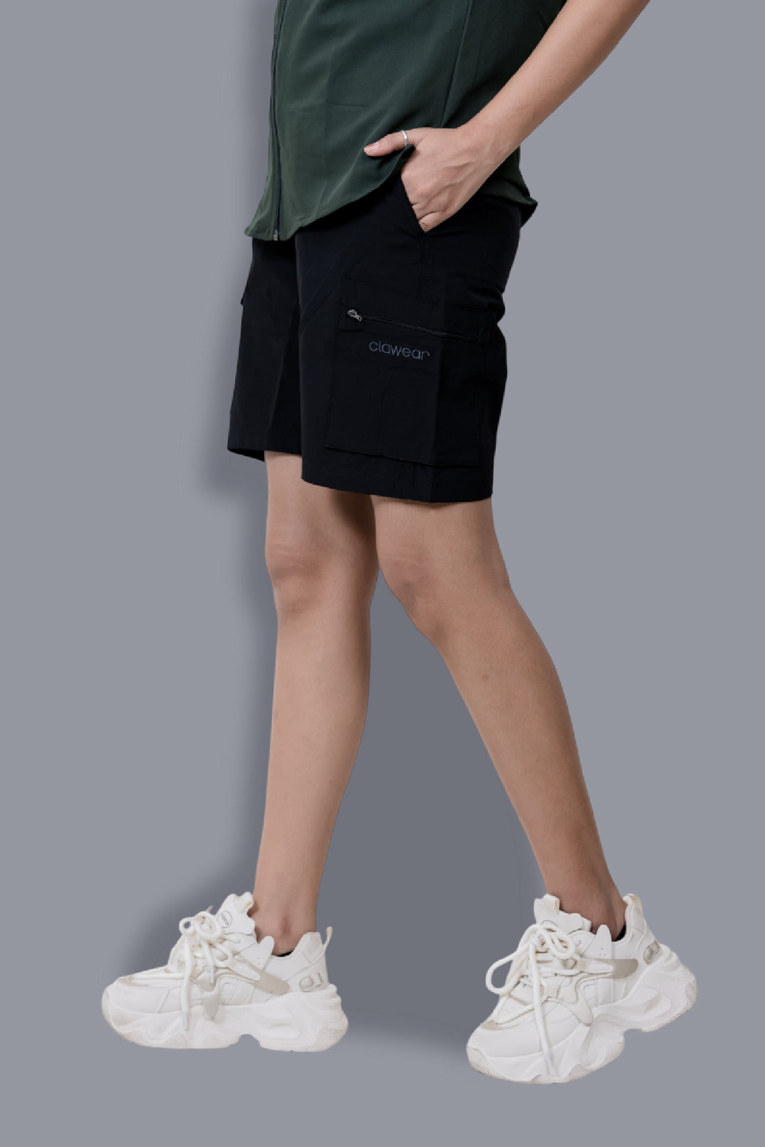 Mara Cargo Shorts - Black
