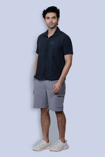 Mara Cargo Shorts - Light Gray