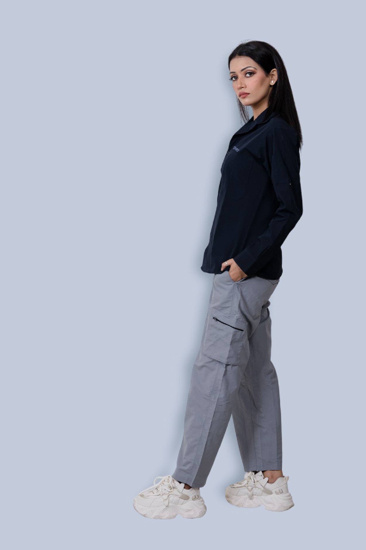 Masai Cargo Pants - Light Grey