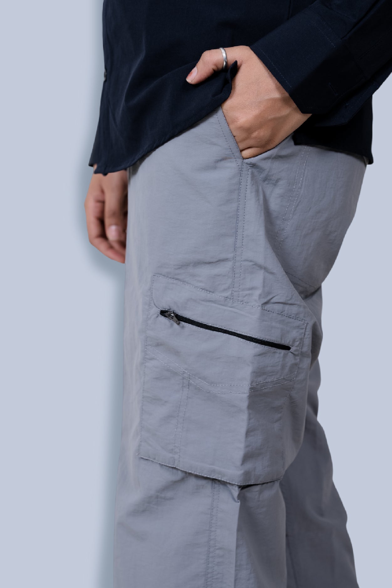 Masai Cargo Pants - Light Grey