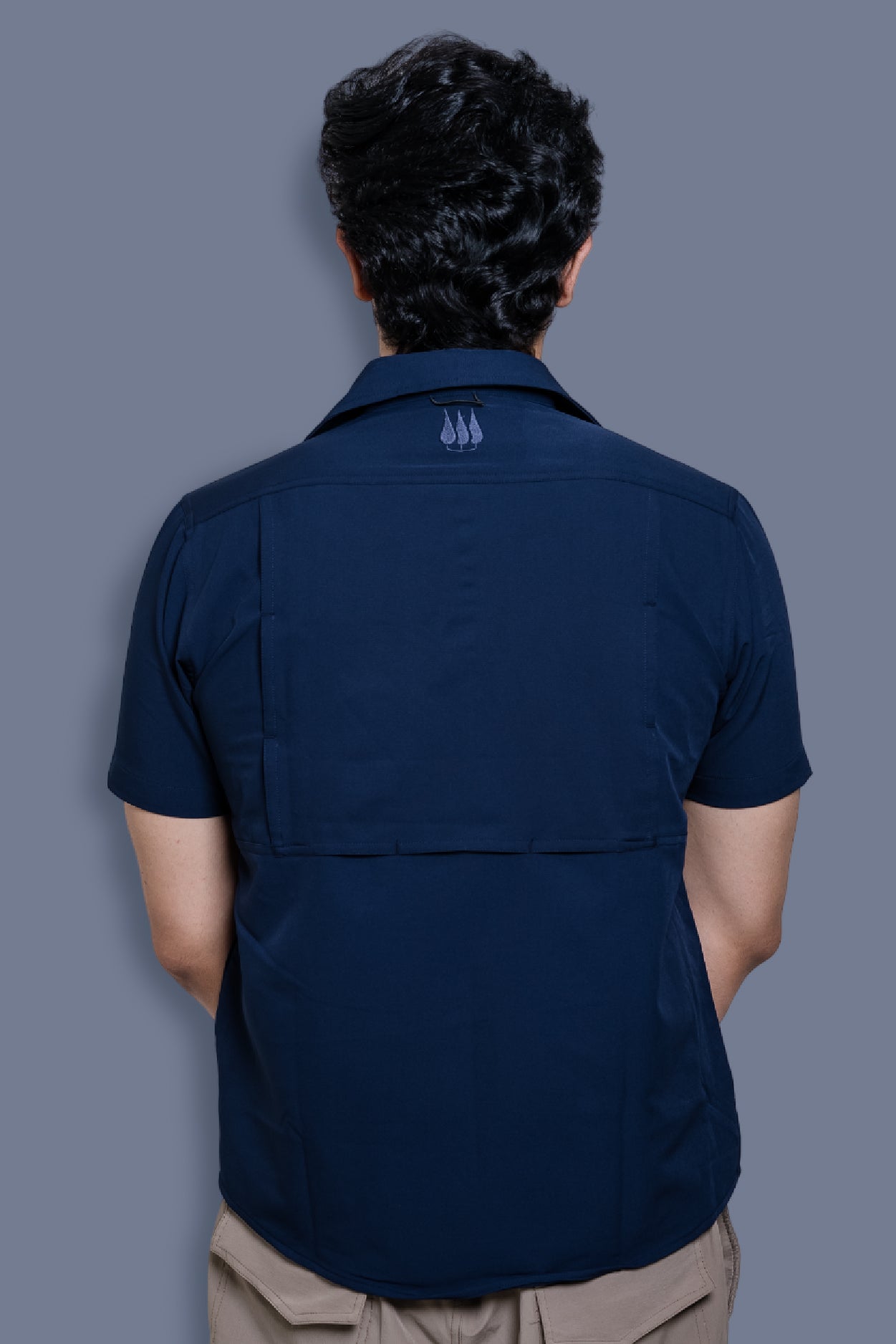 Nicobar Airvent  Half Sleeves - Navy Blue