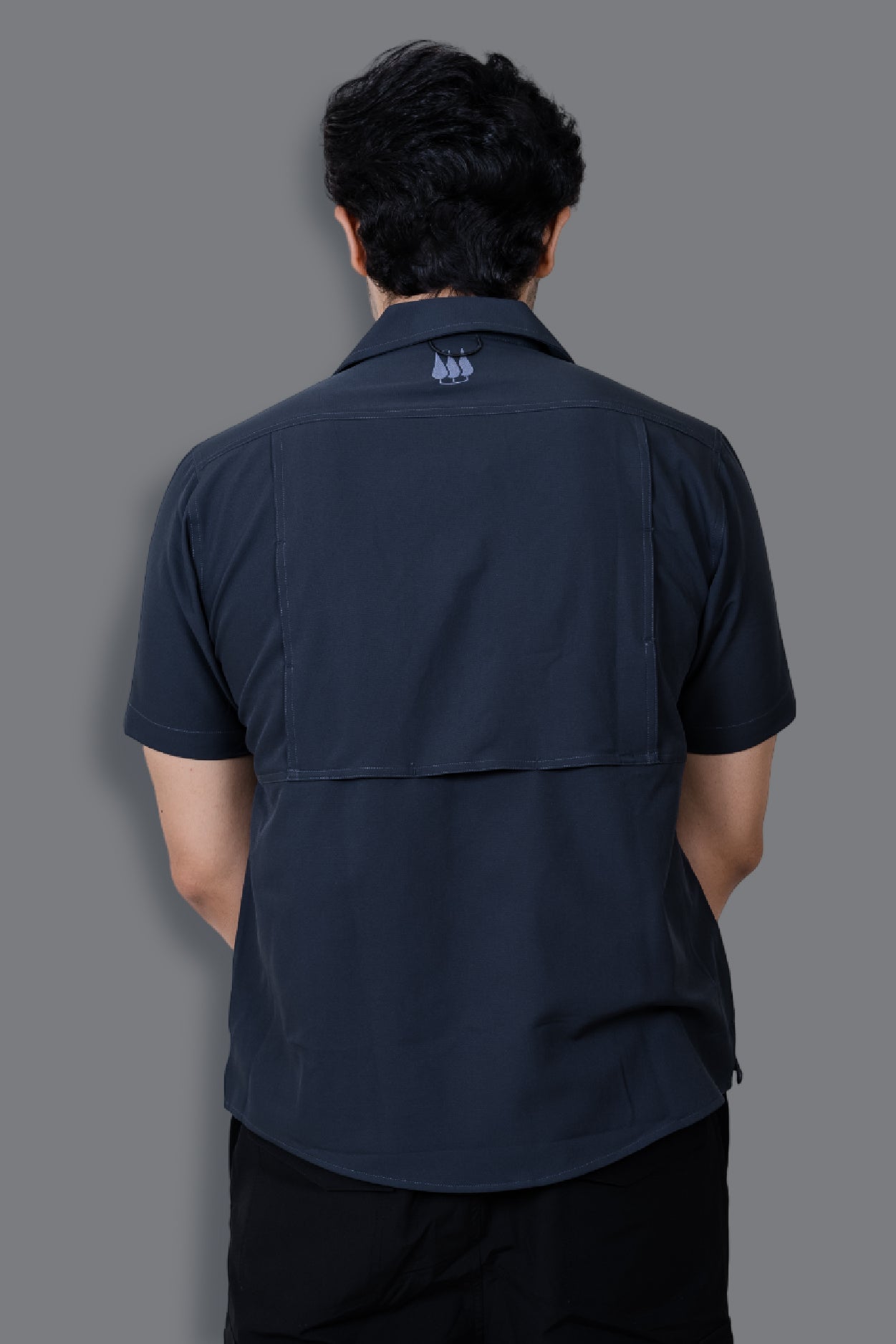 Nicobar Airvent Half Sleeve Shirt - Dark Grey
