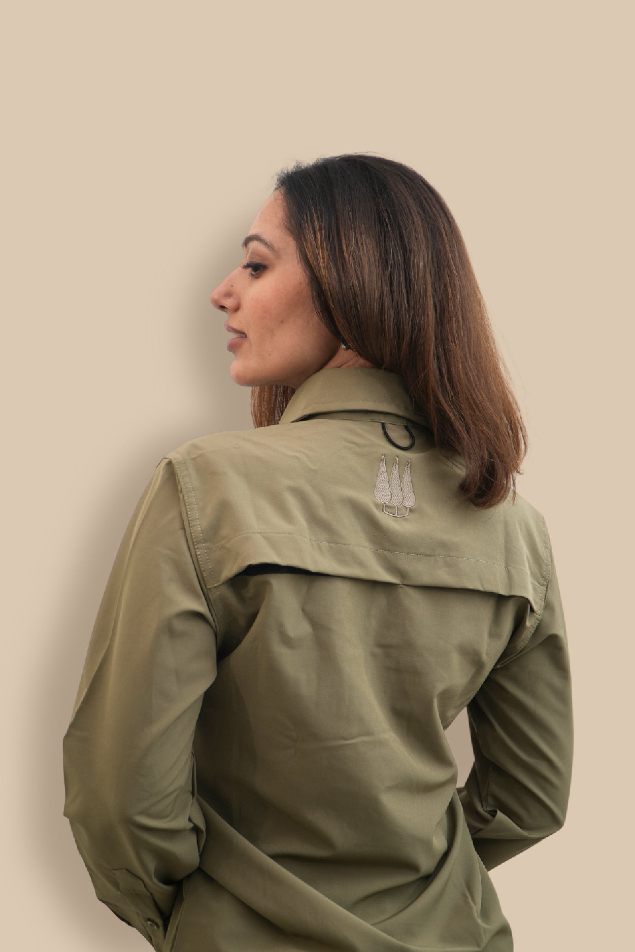 Nilgiris Full Sleeves Airvent Shirt - Teal Green