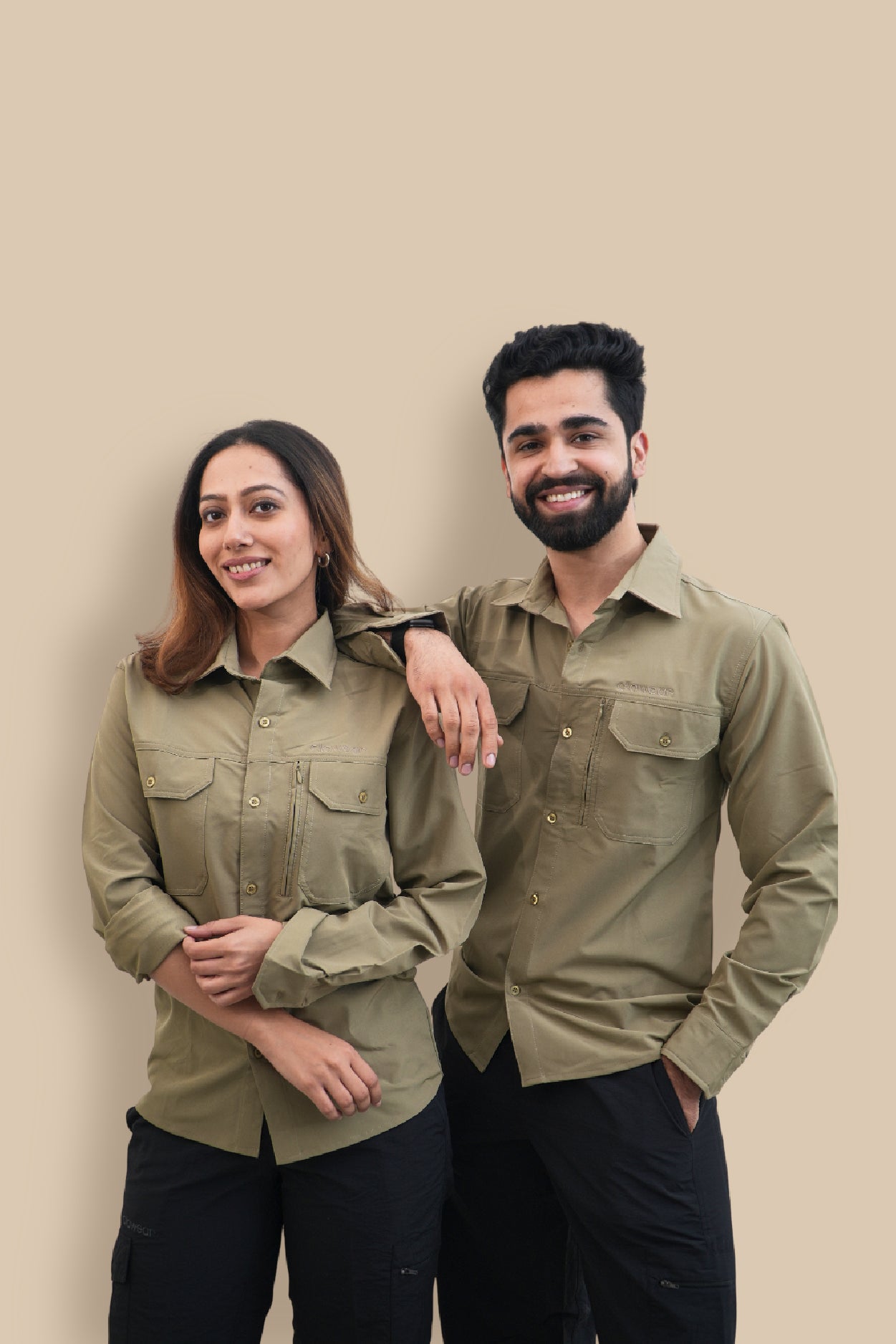 Nilgiris Full Sleeves Airvent Shirt - Teal Green