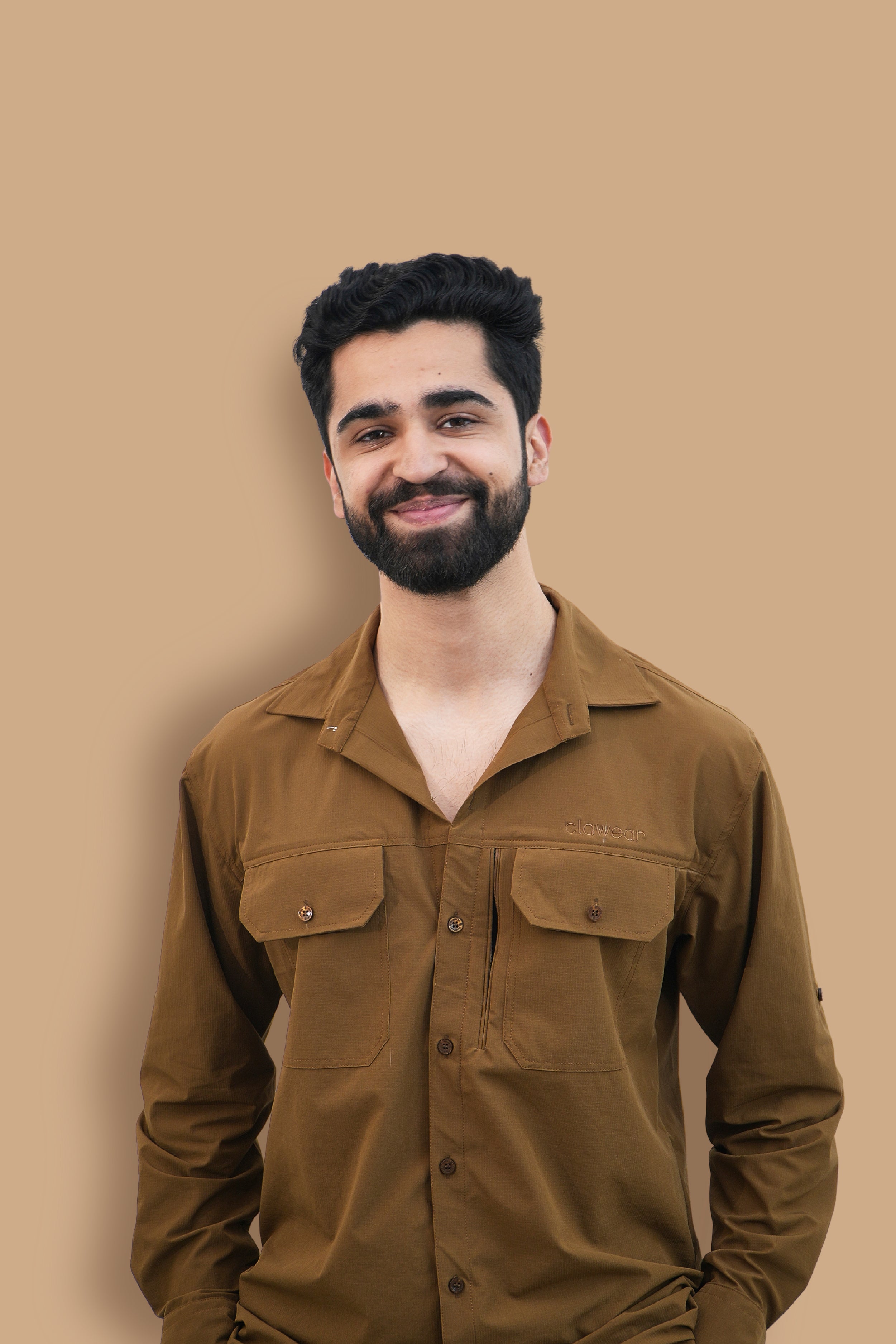 Nilgiris Full Sleeves Airvent Shirt - Teal Green