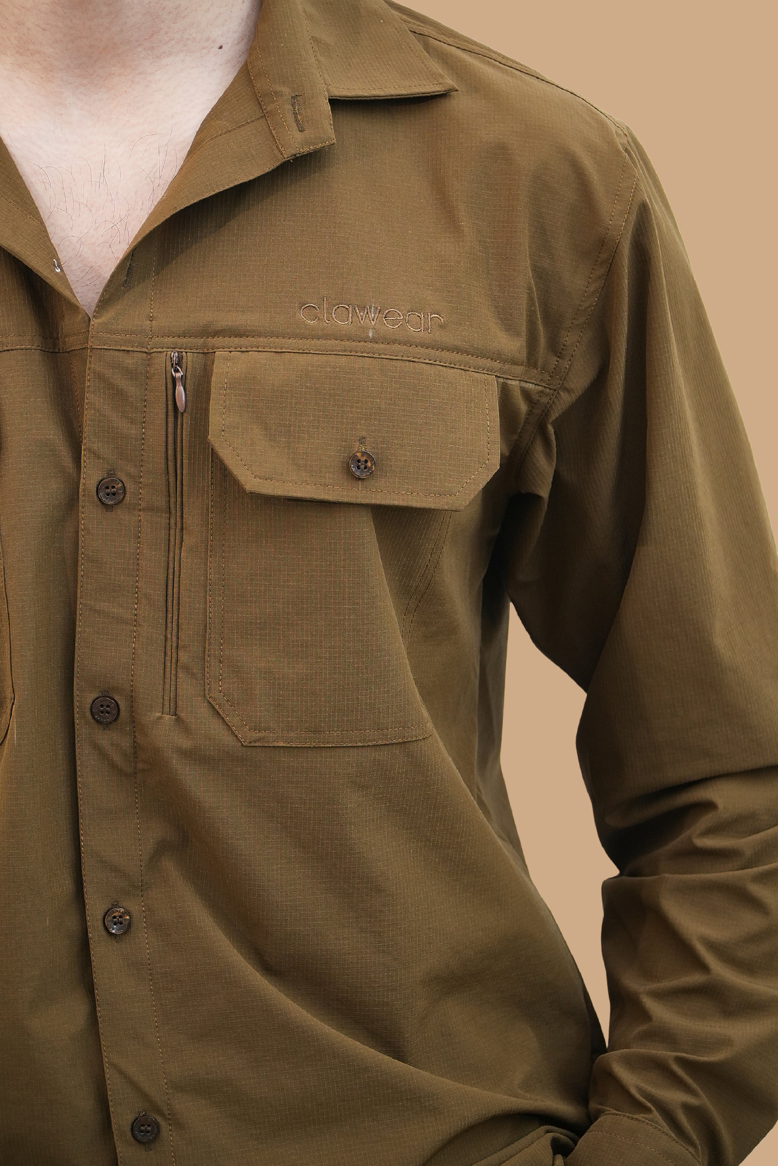 Nilgiris Full Sleeves Airvent Shirt - Teal Green