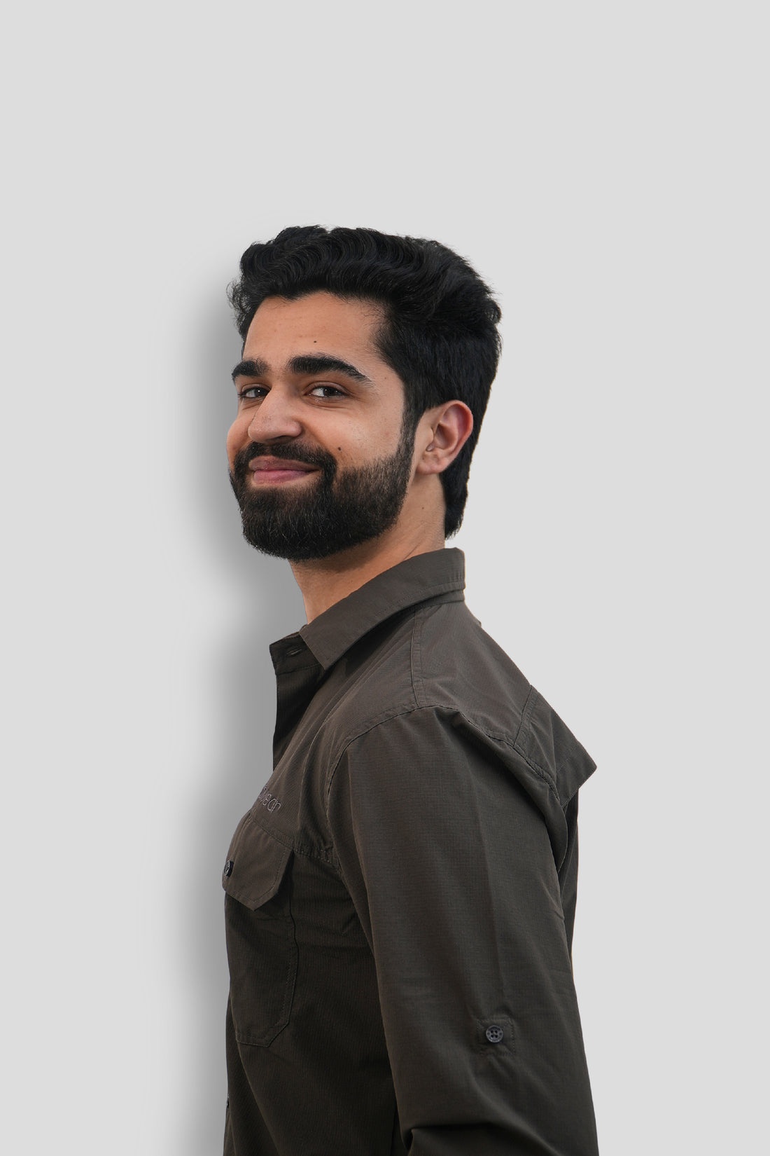 Nilgiris Full Sleeves Airvent Shirt - Dark Grey