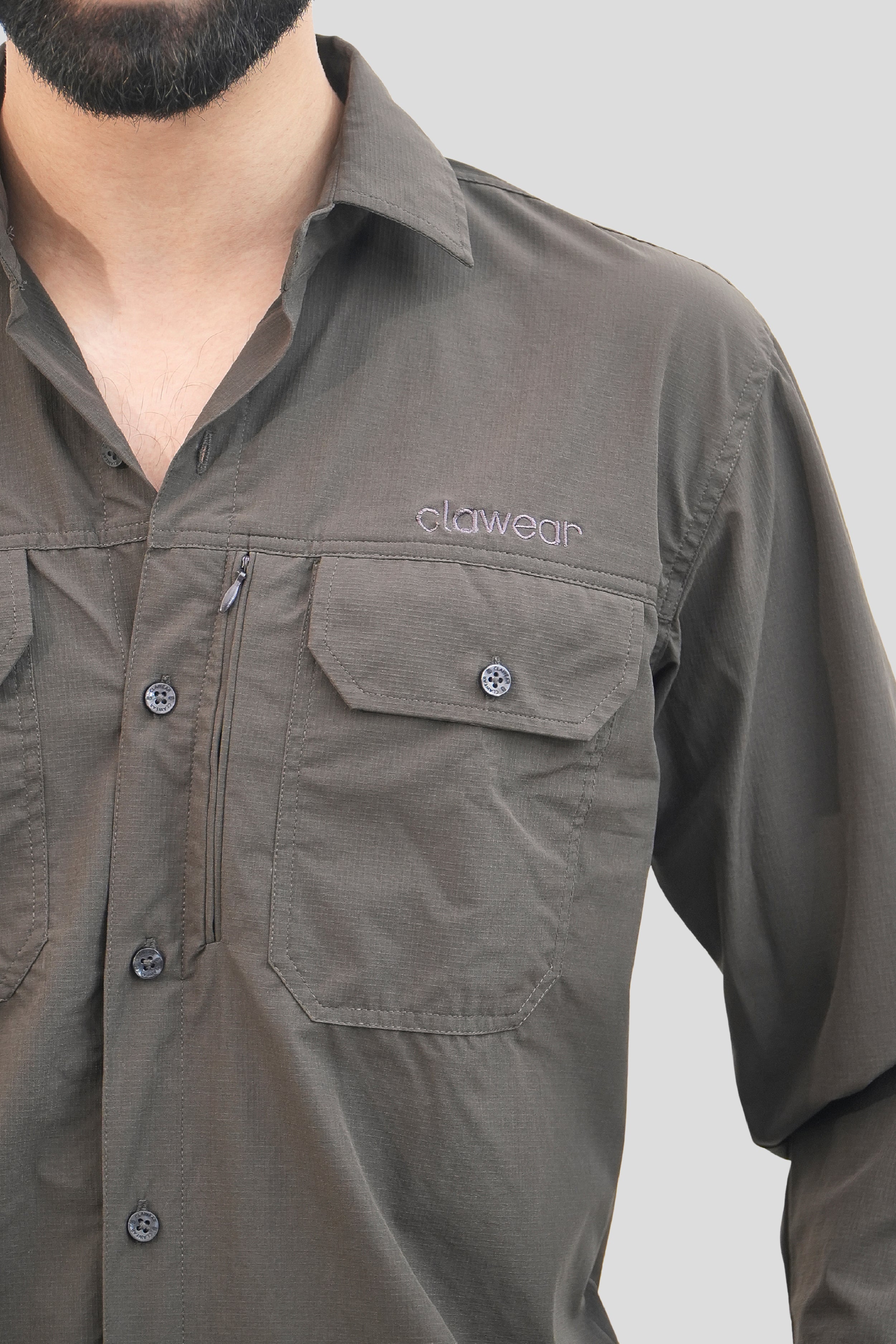 Nilgiris Full Sleeves Airvent Shirt - Teal Green