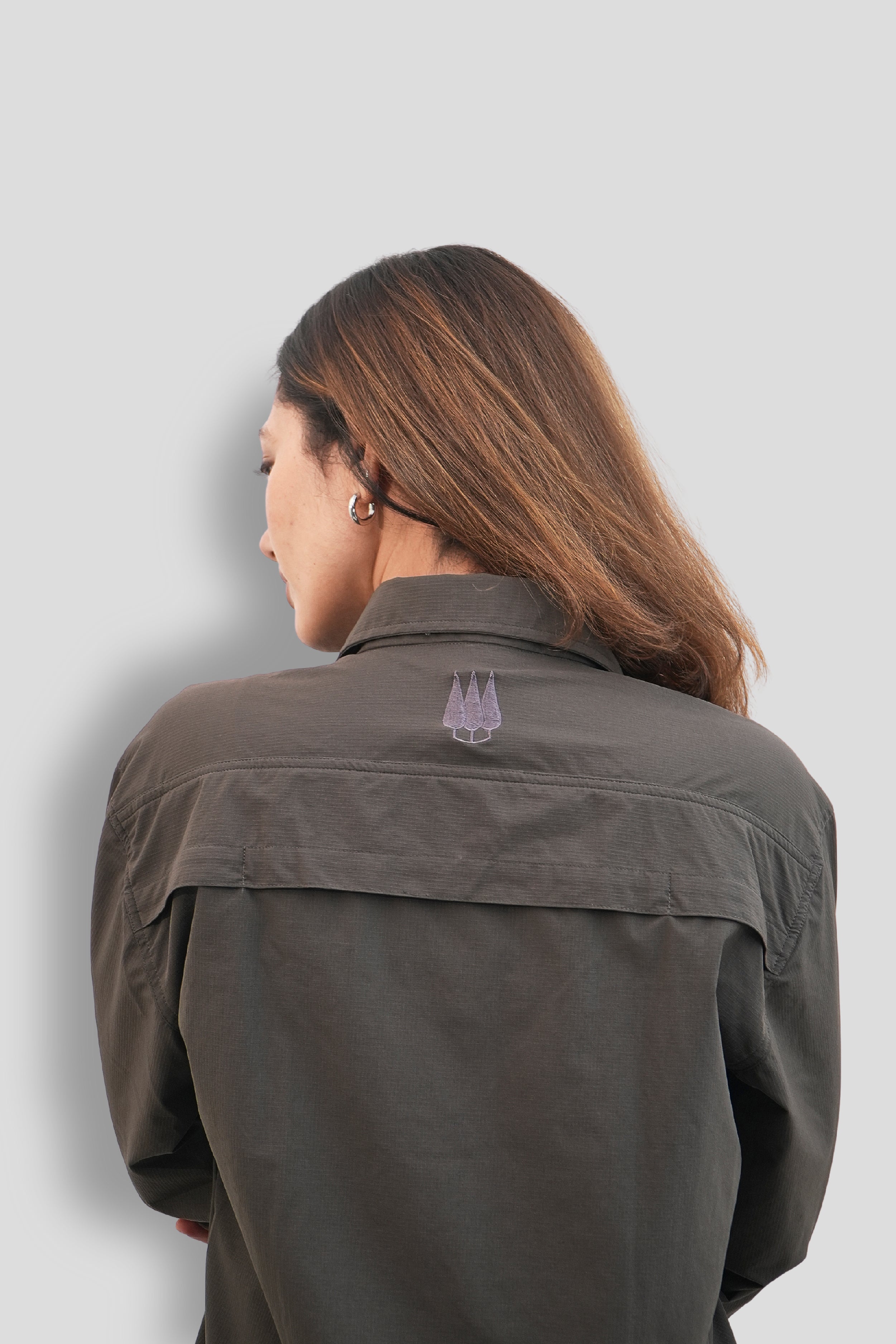 Nilgiris Full Sleeves Airvent Shirt - Teal Green