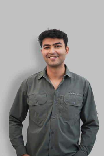 Nilgiris Full Sleeves Airvent Shirt - Industrial Grey
