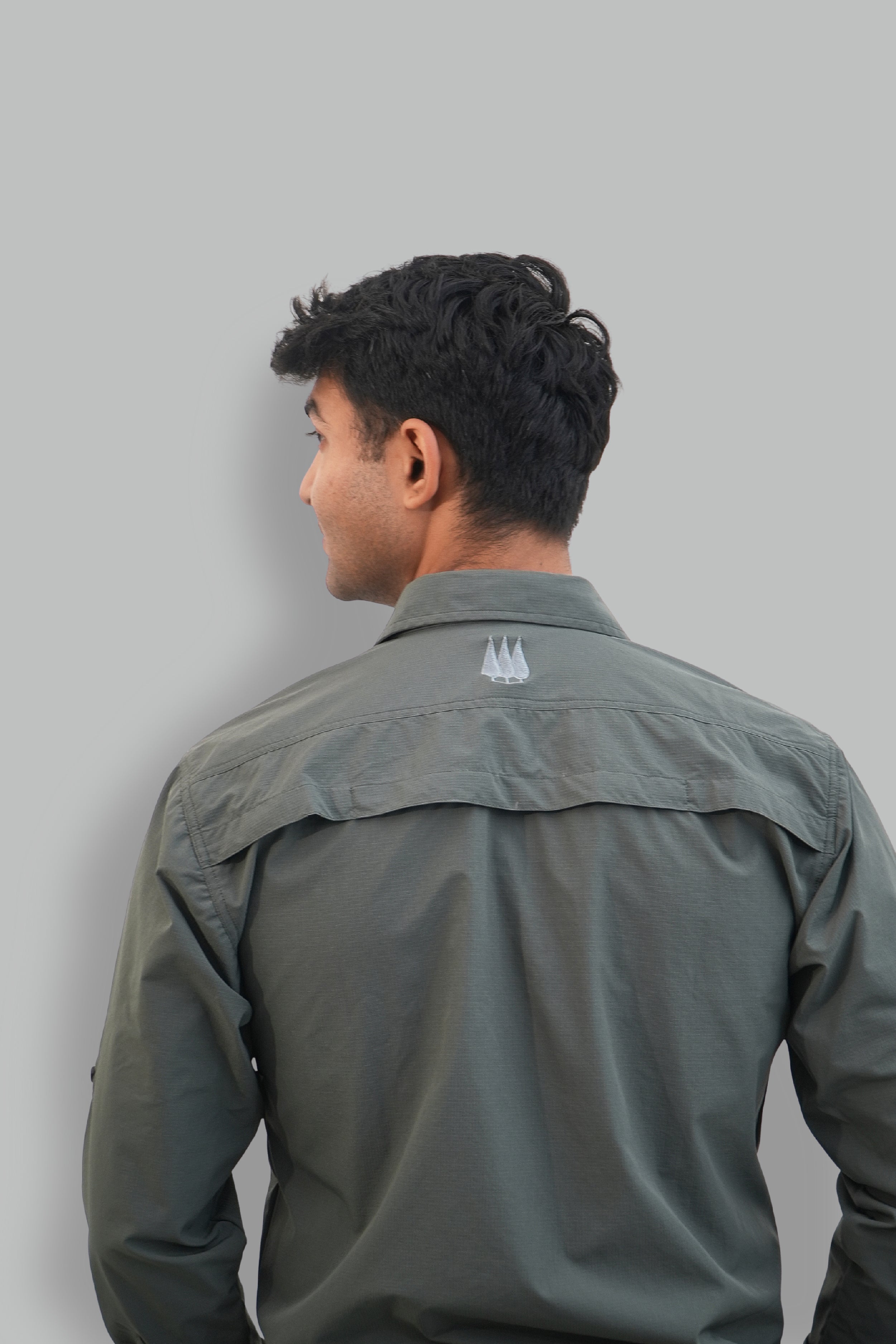 Nilgiris Full Sleeves Airvent Shirt - Teal Green