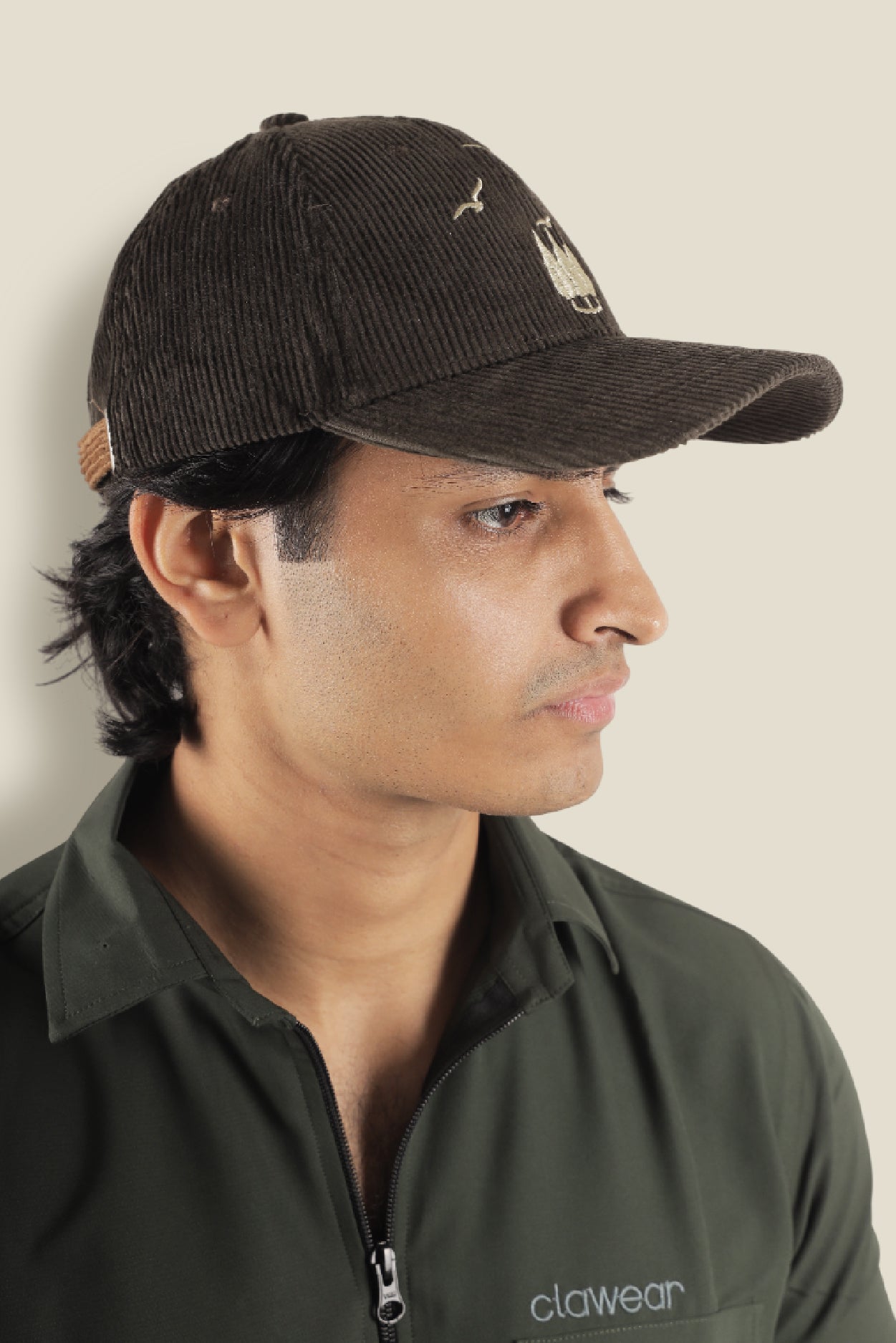 Oak Baseball Cap - Green Corduroy