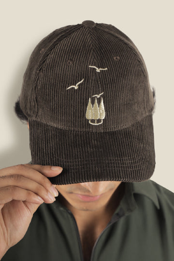 Oak Baseball Cap - Green Corduroy
