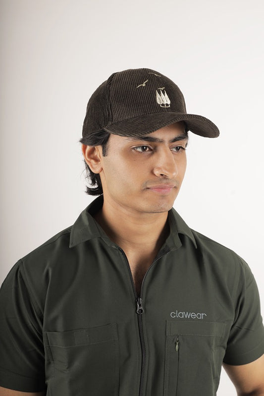 Oak Baseball Cap - Green Corduroy