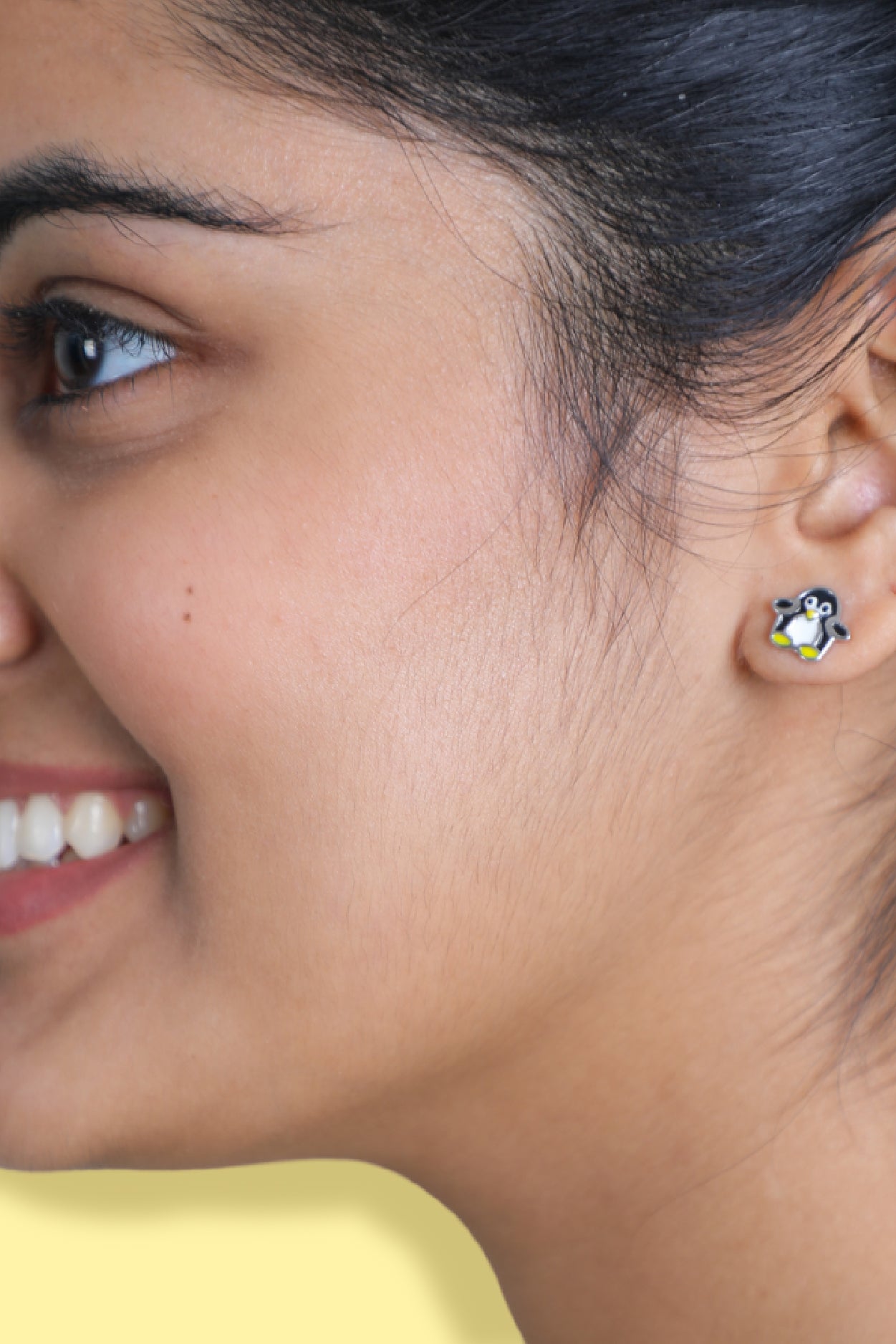 Wild Earrings - Penguin - Enamel