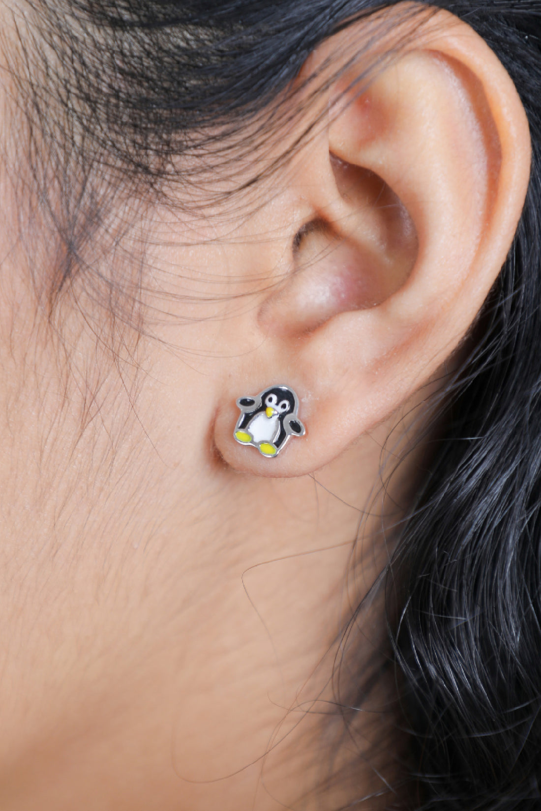 Wild Earrings - Penguin - Enamel