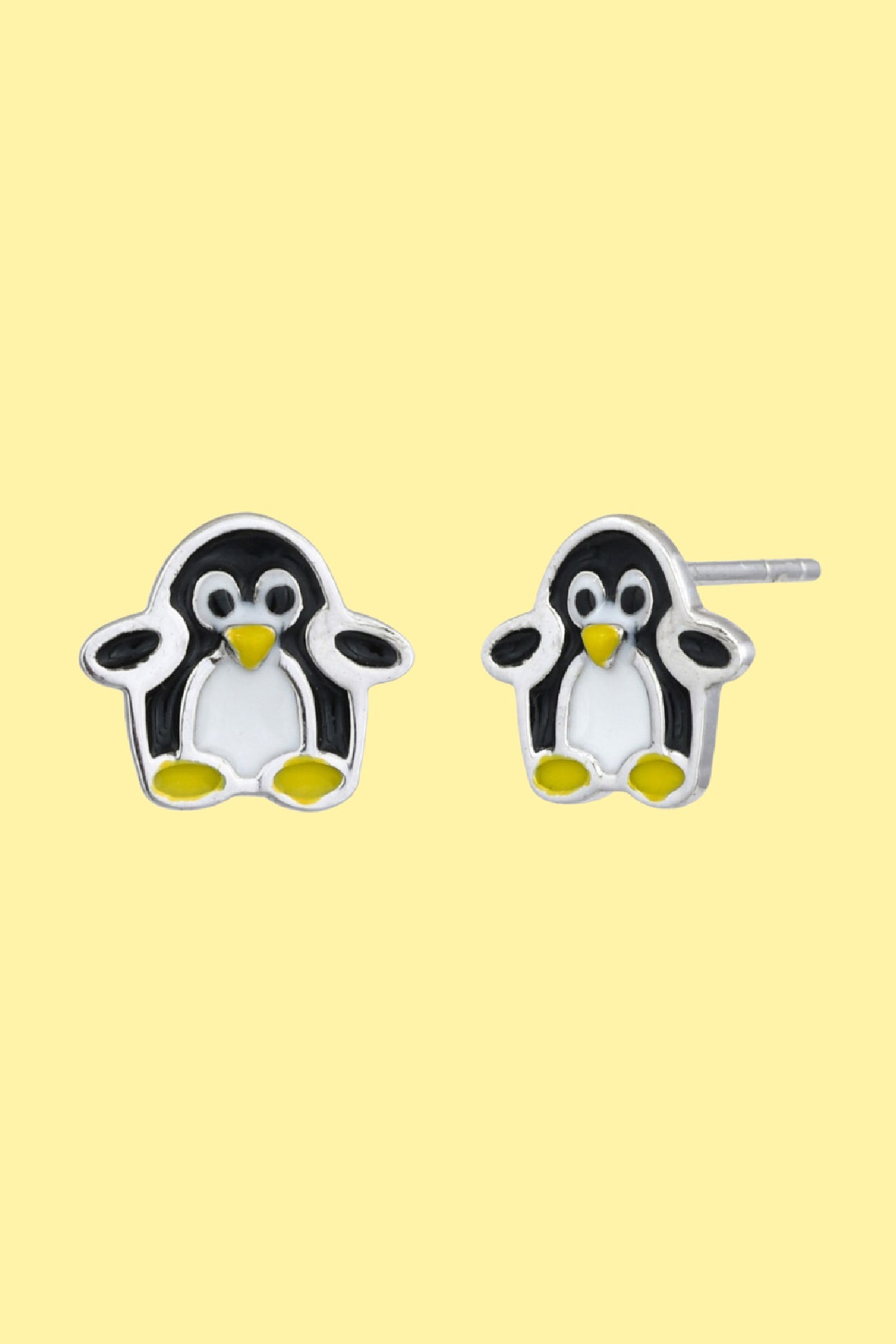 Wild Earrings - Penguin - Enamel